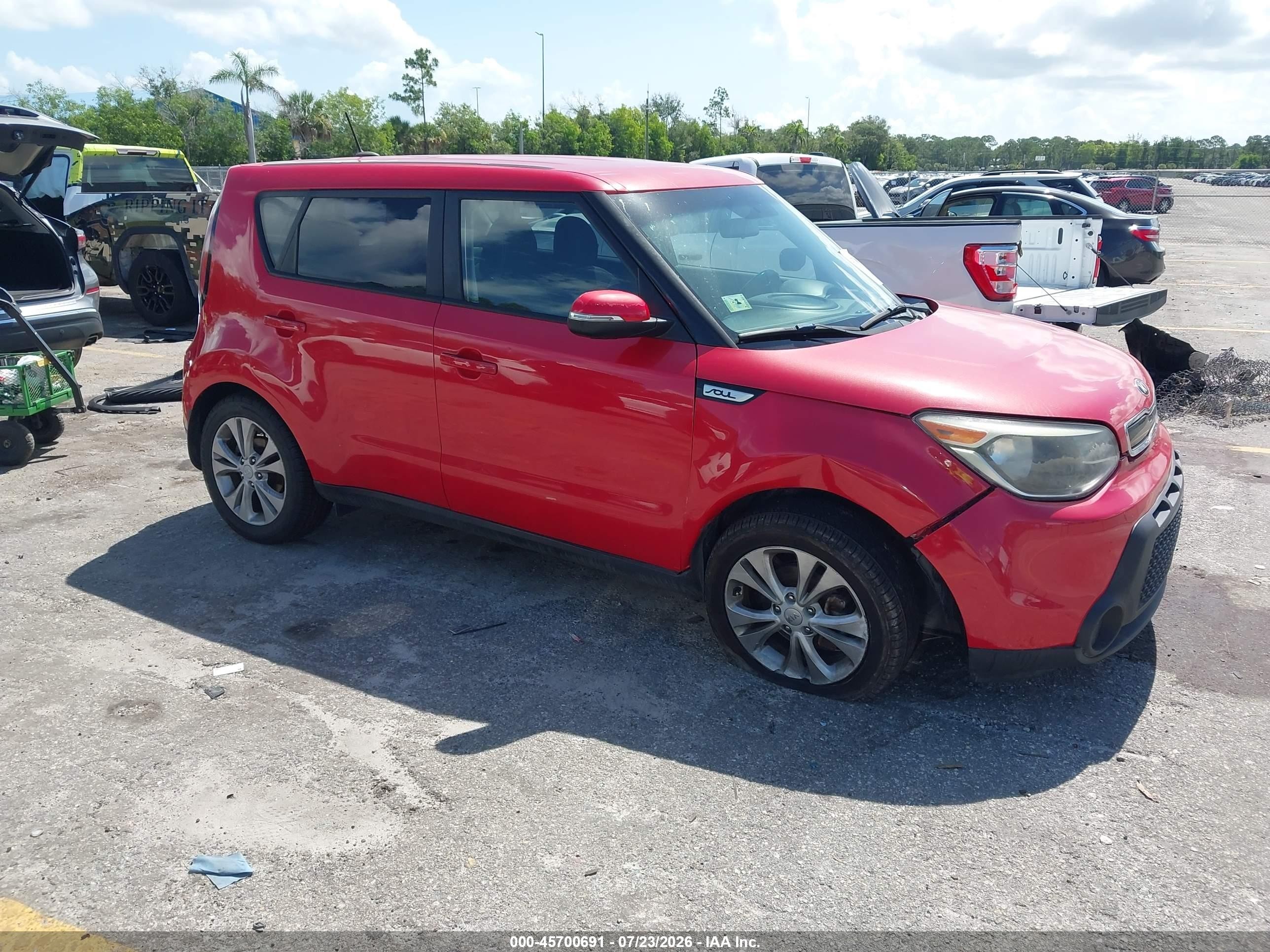 2014 Kia Soul !/+ Red vin: KNDJP3A55E7734790