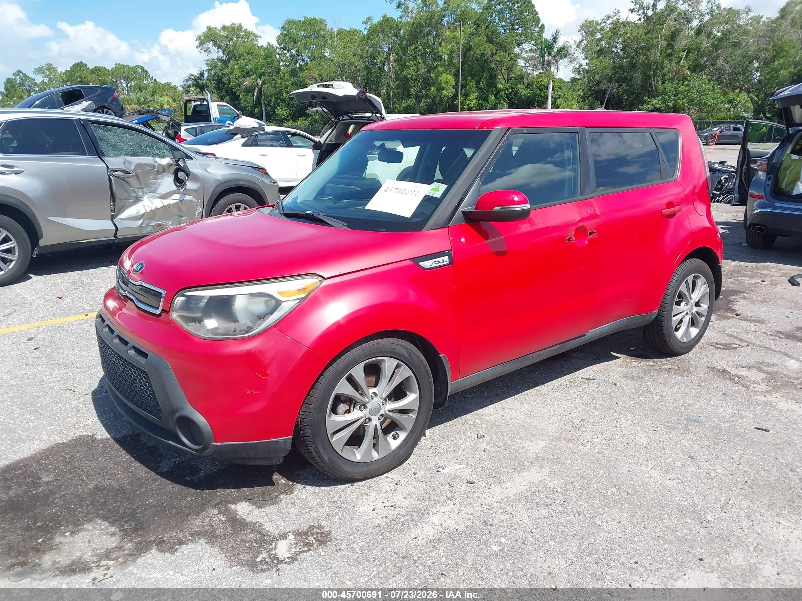 2014 Kia Soul !/+ Red vin: KNDJP3A55E7734790
