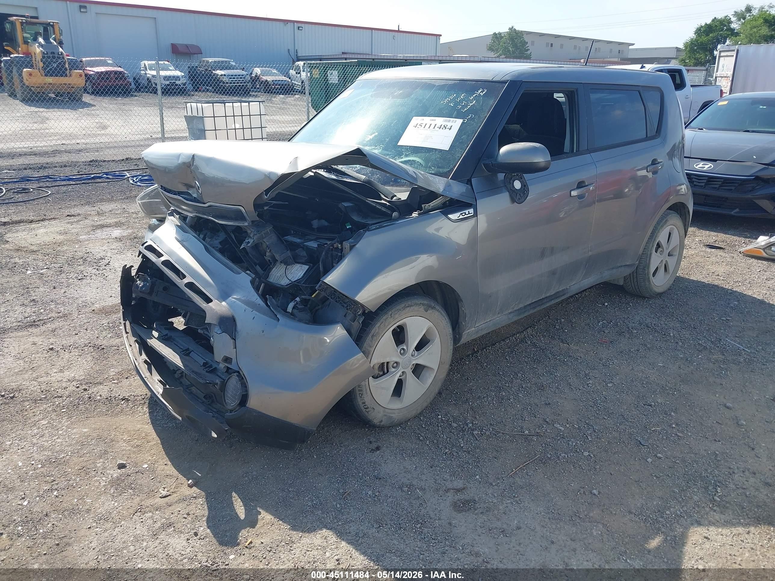 2015 Kia Soul + Серый vin: KNDJP3A55F7134059