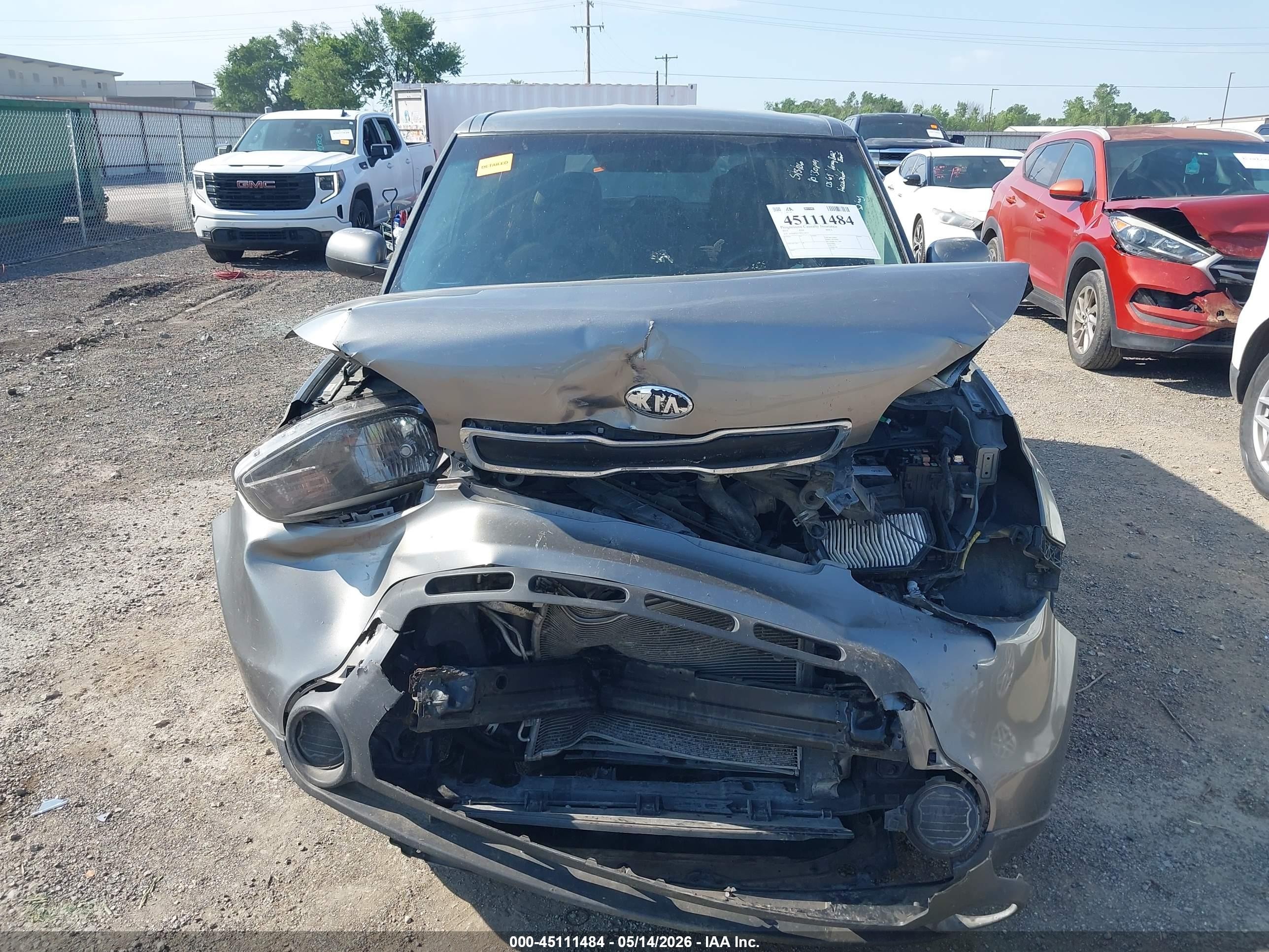 2015 Kia Soul + Серый vin: KNDJP3A55F7134059