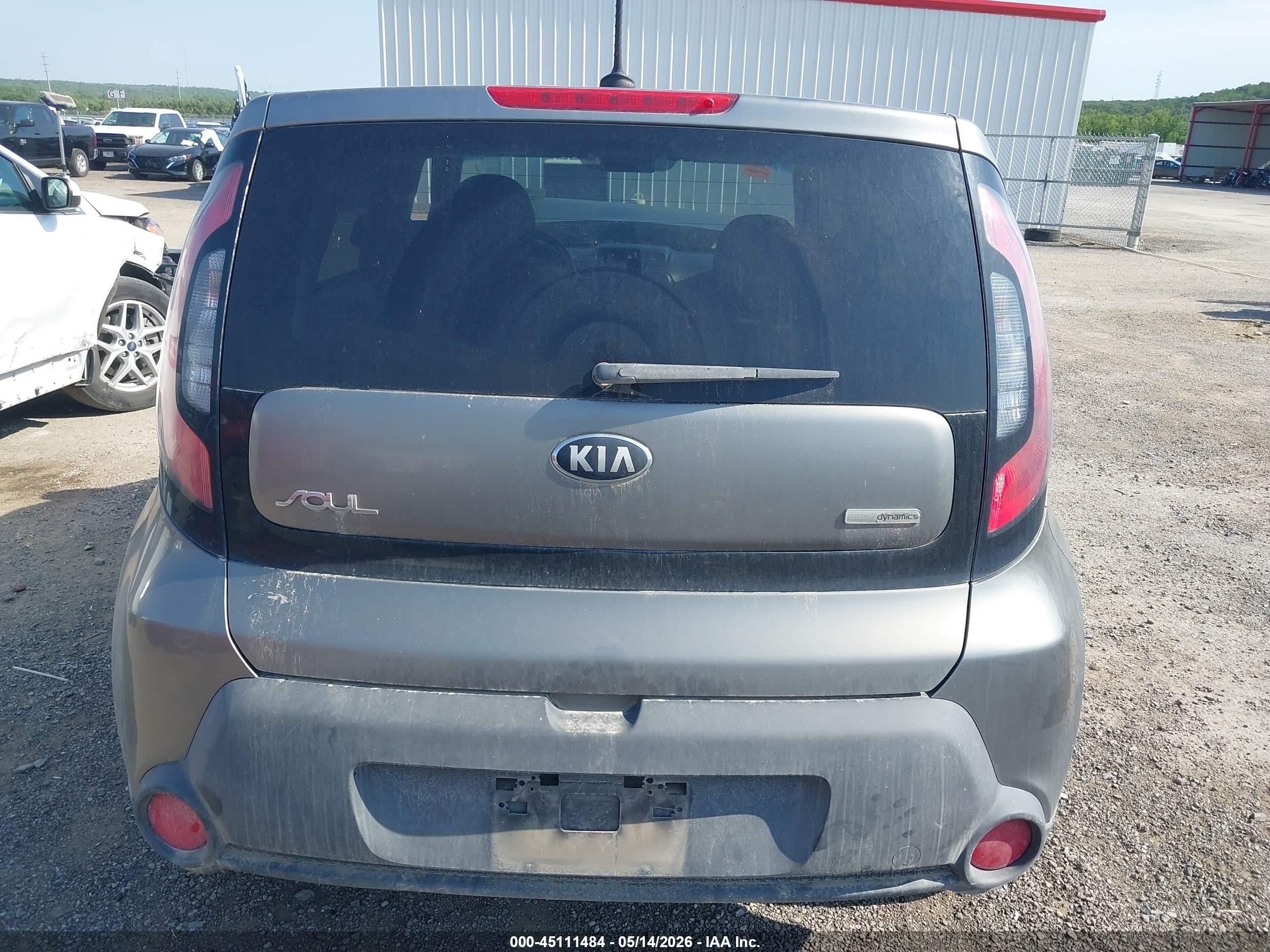 2015 Kia Soul + Серый vin: KNDJP3A55F7134059