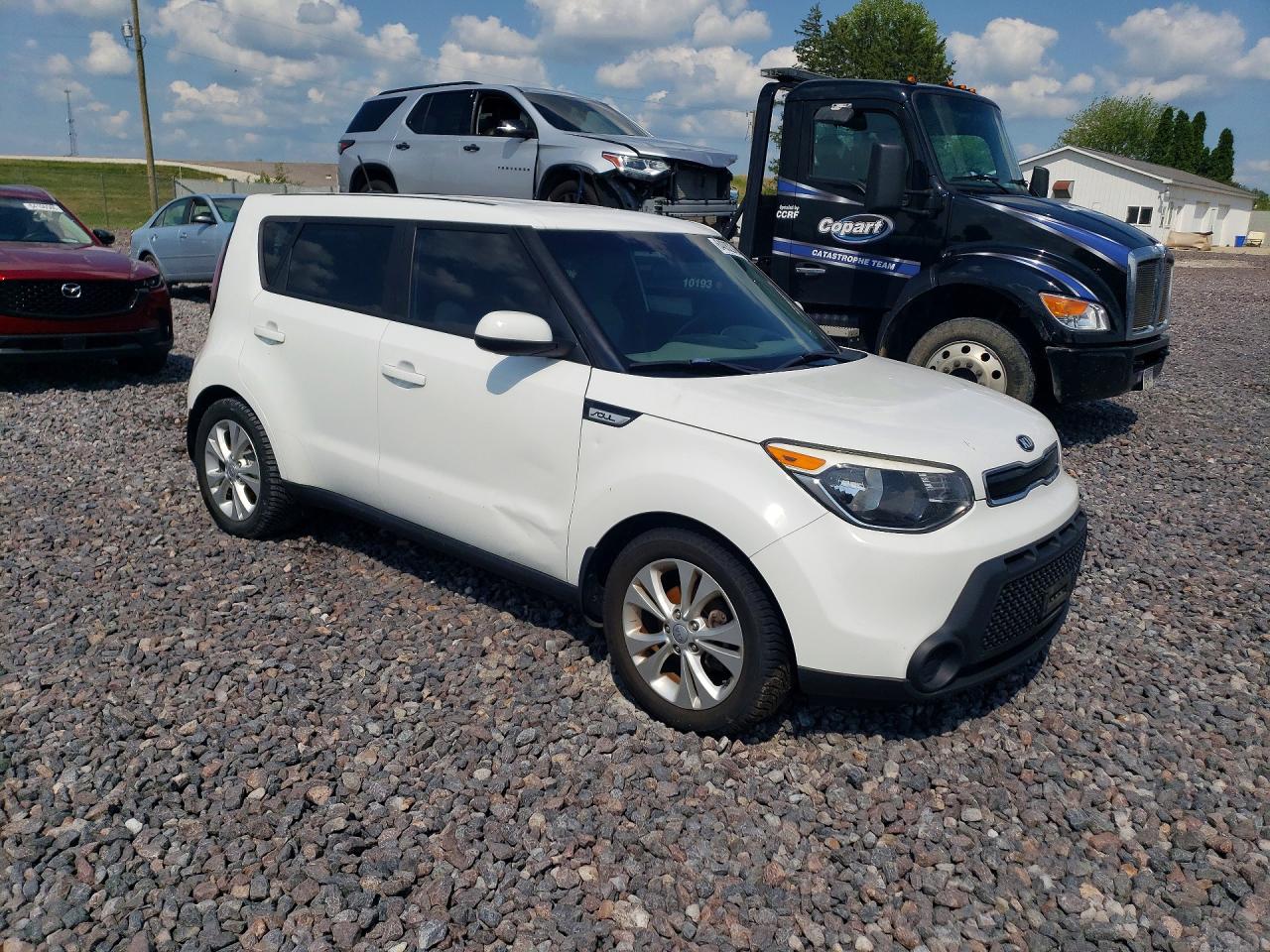 2015 Kia Soul + White vin: KNDJP3A55F7144767