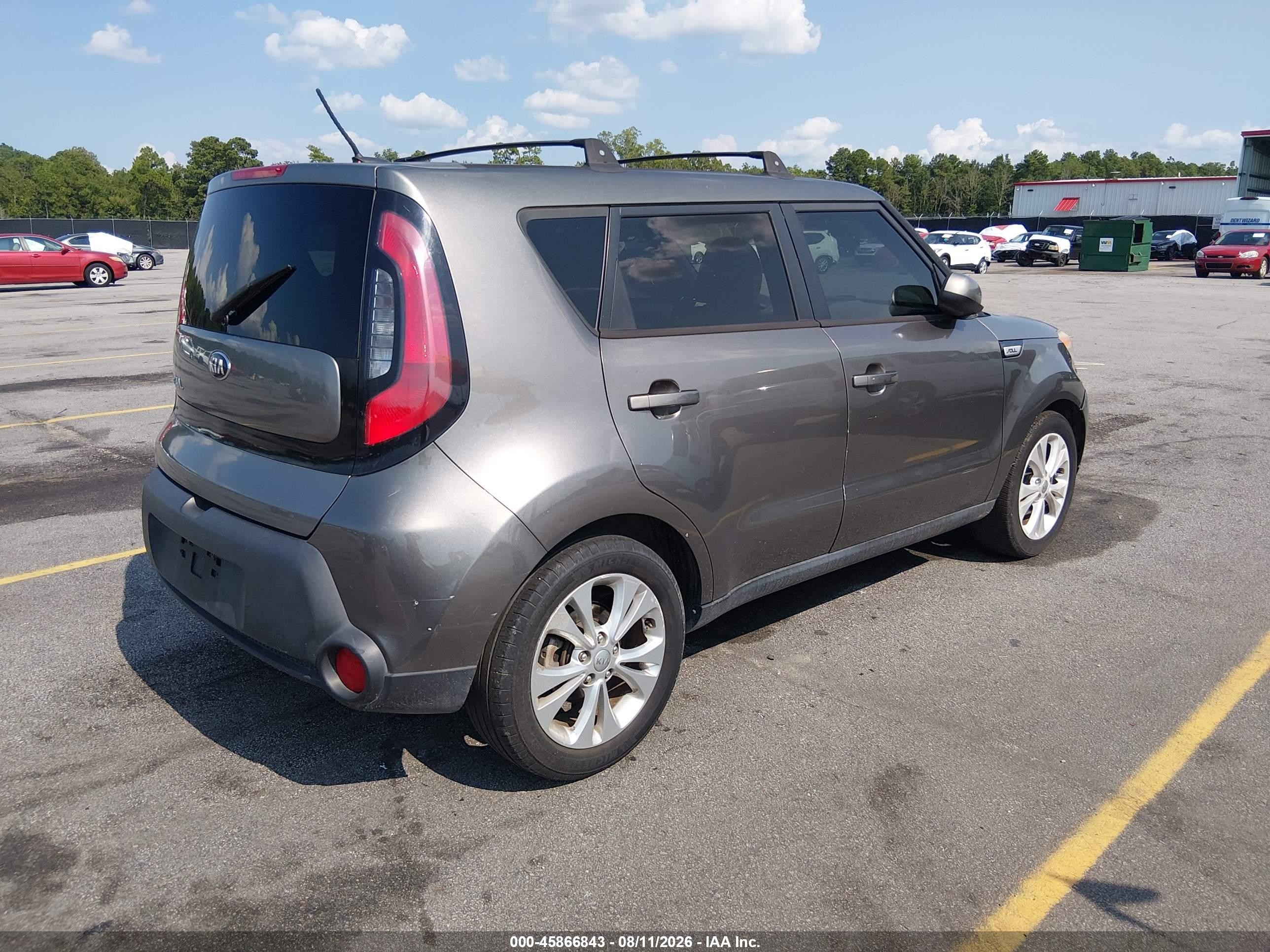 2015 Kia Soul + Серый vin: KNDJP3A55F7154117