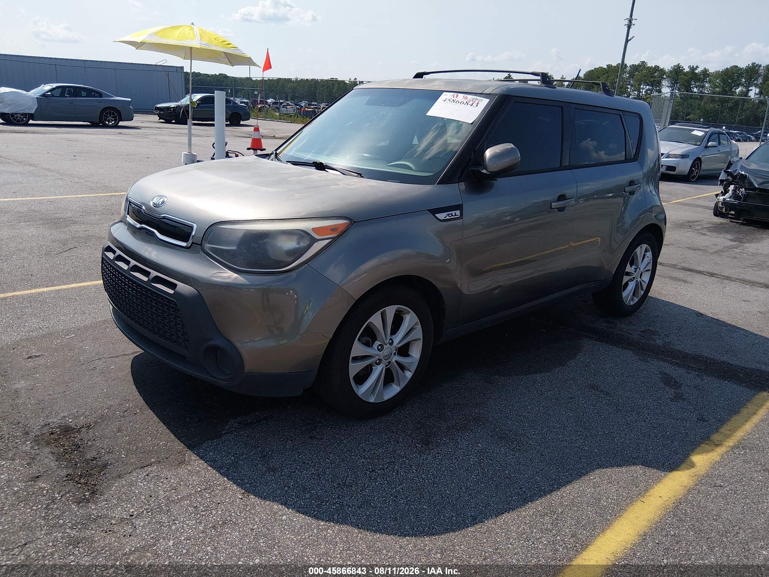 2015 Kia Soul + Серый vin: KNDJP3A55F7154117