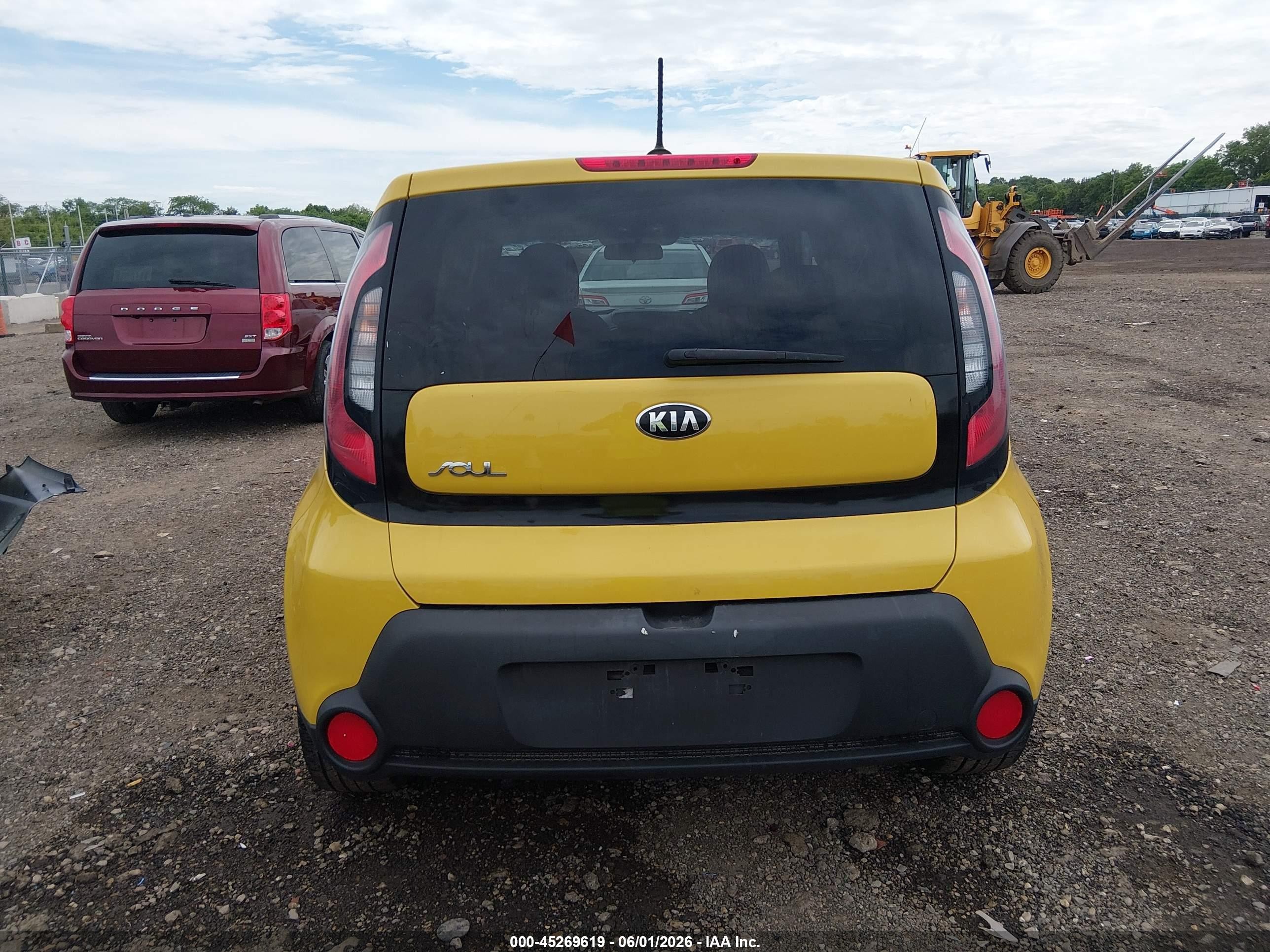 2015 Kia Soul + Желтый vin: KNDJP3A55F7163643
