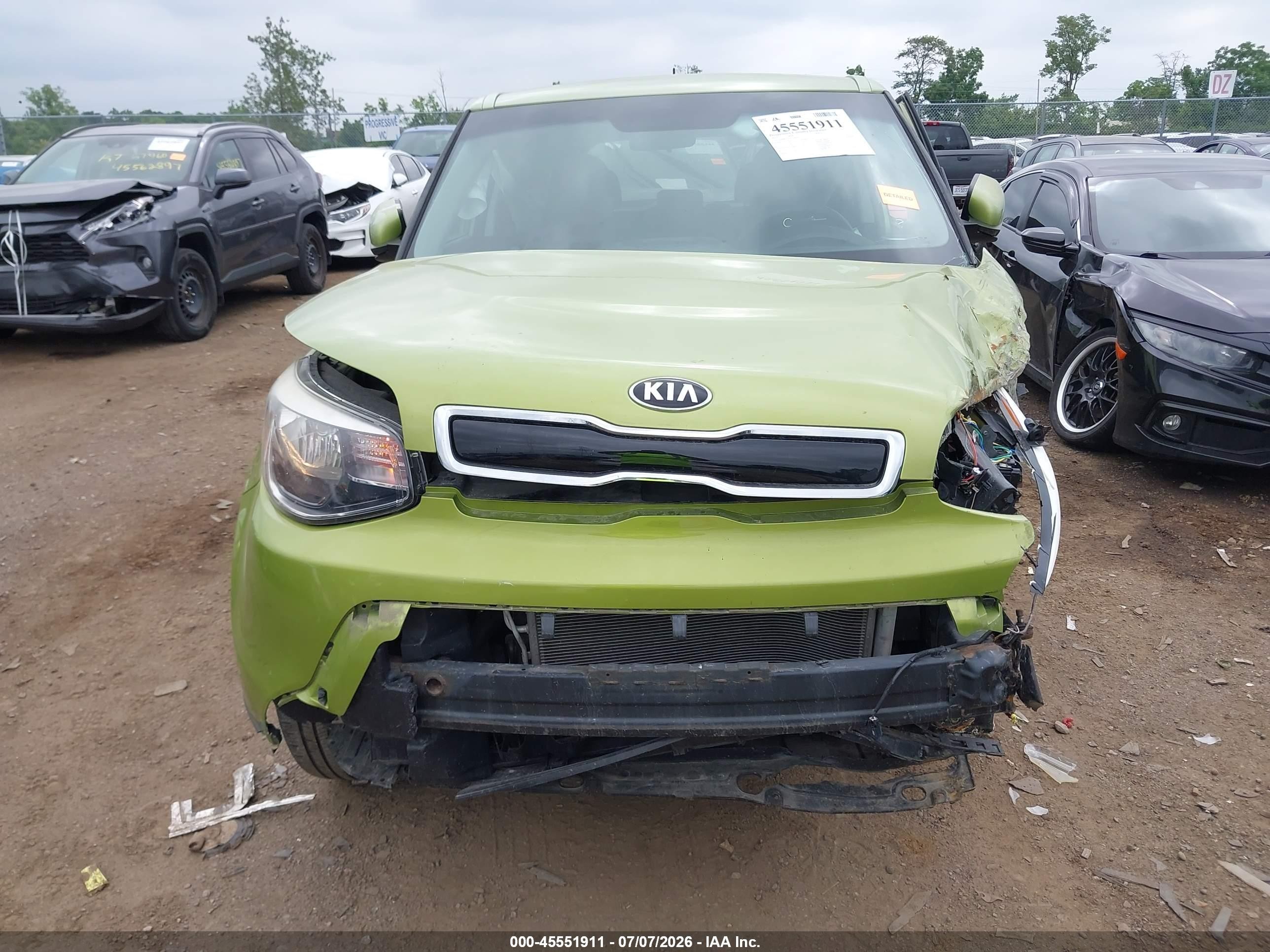 2015 Kia Soul + Green vin: KNDJP3A55F7756497
