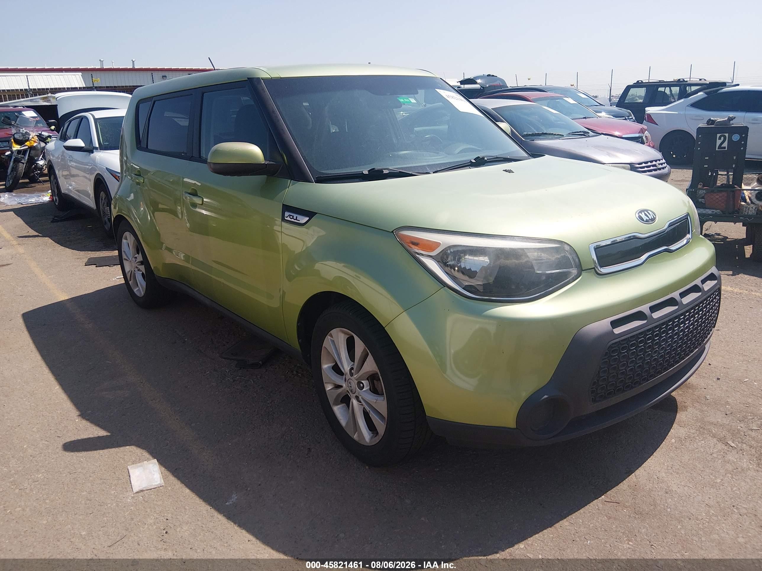 2015 Kia Soul + Green vin: KNDJP3A55F7784784