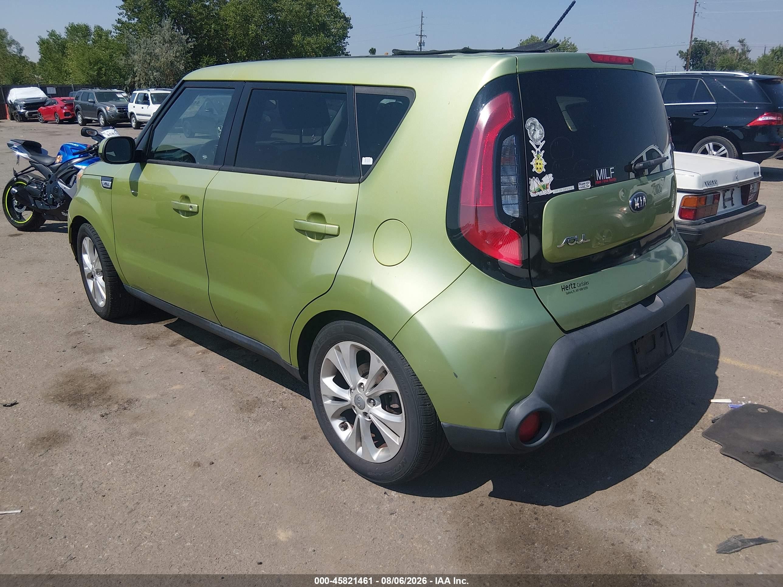 2015 Kia Soul + Green vin: KNDJP3A55F7784784