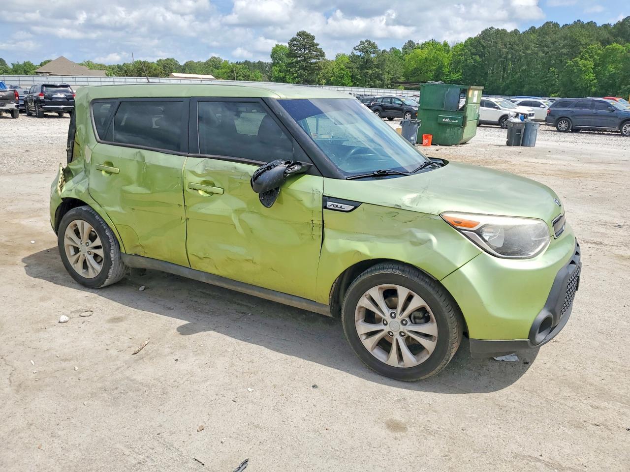 2015 Kia Soul + Green vin: KNDJP3A55F7787295
