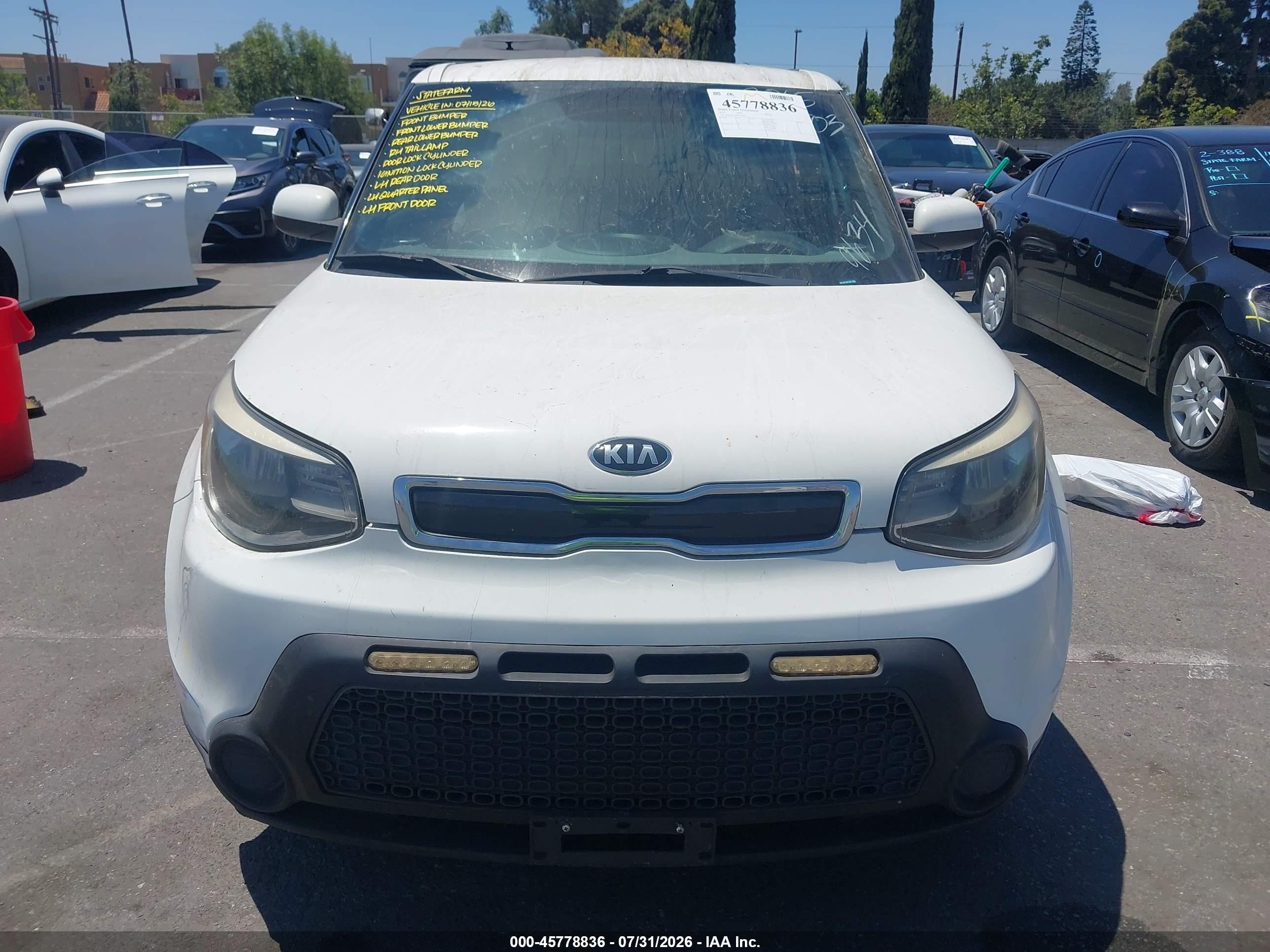 2015 Kia Soul + White vin: KNDJP3A56F7159634