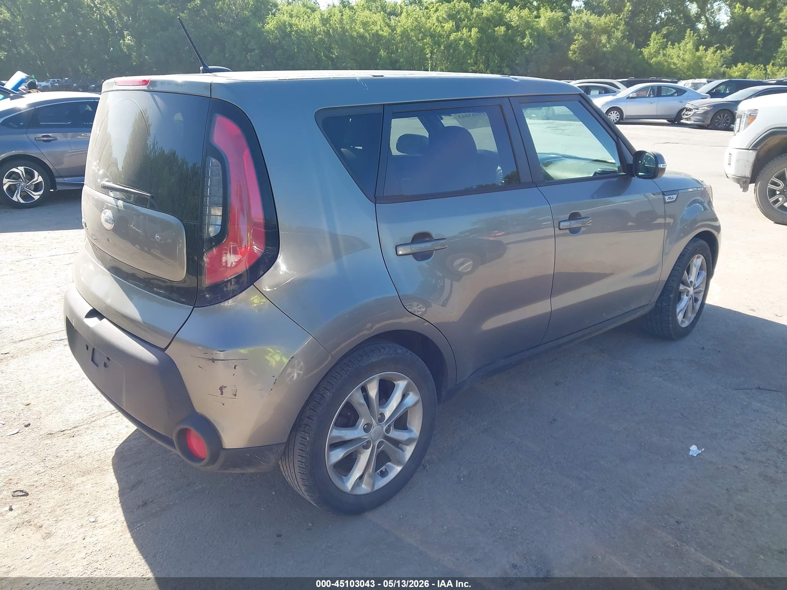 2014 Kia Soul + Gray vin: KNDJP3A57E7014200