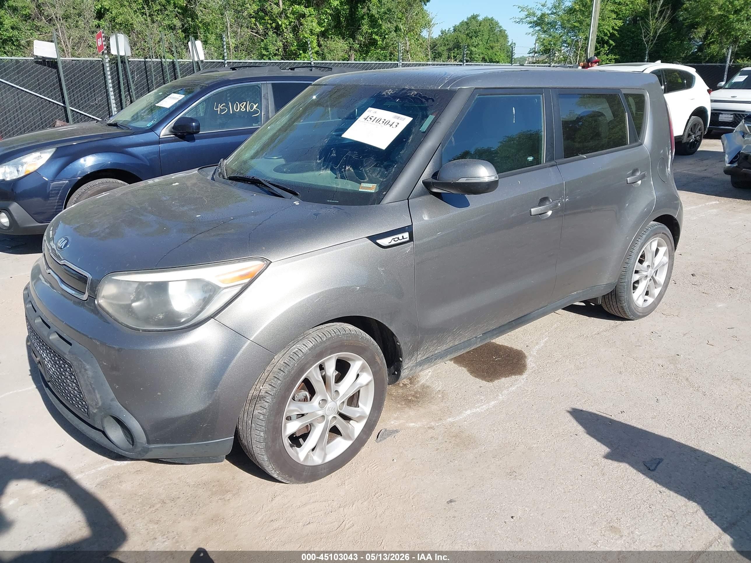 2014 Kia Soul + Gray vin: KNDJP3A57E7014200
