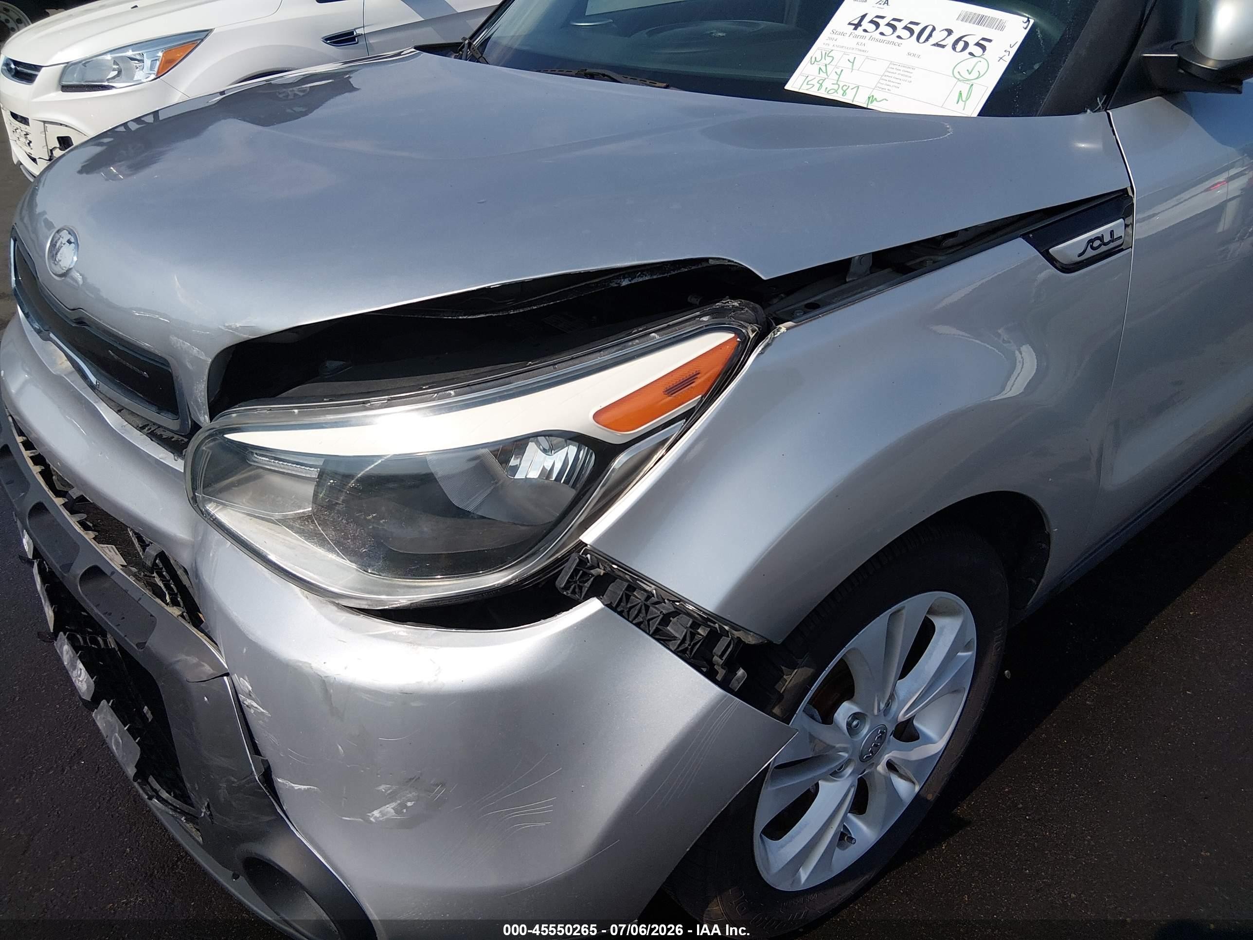 2014 Kia Soul + Silver vin: KNDJP3A57E7700883