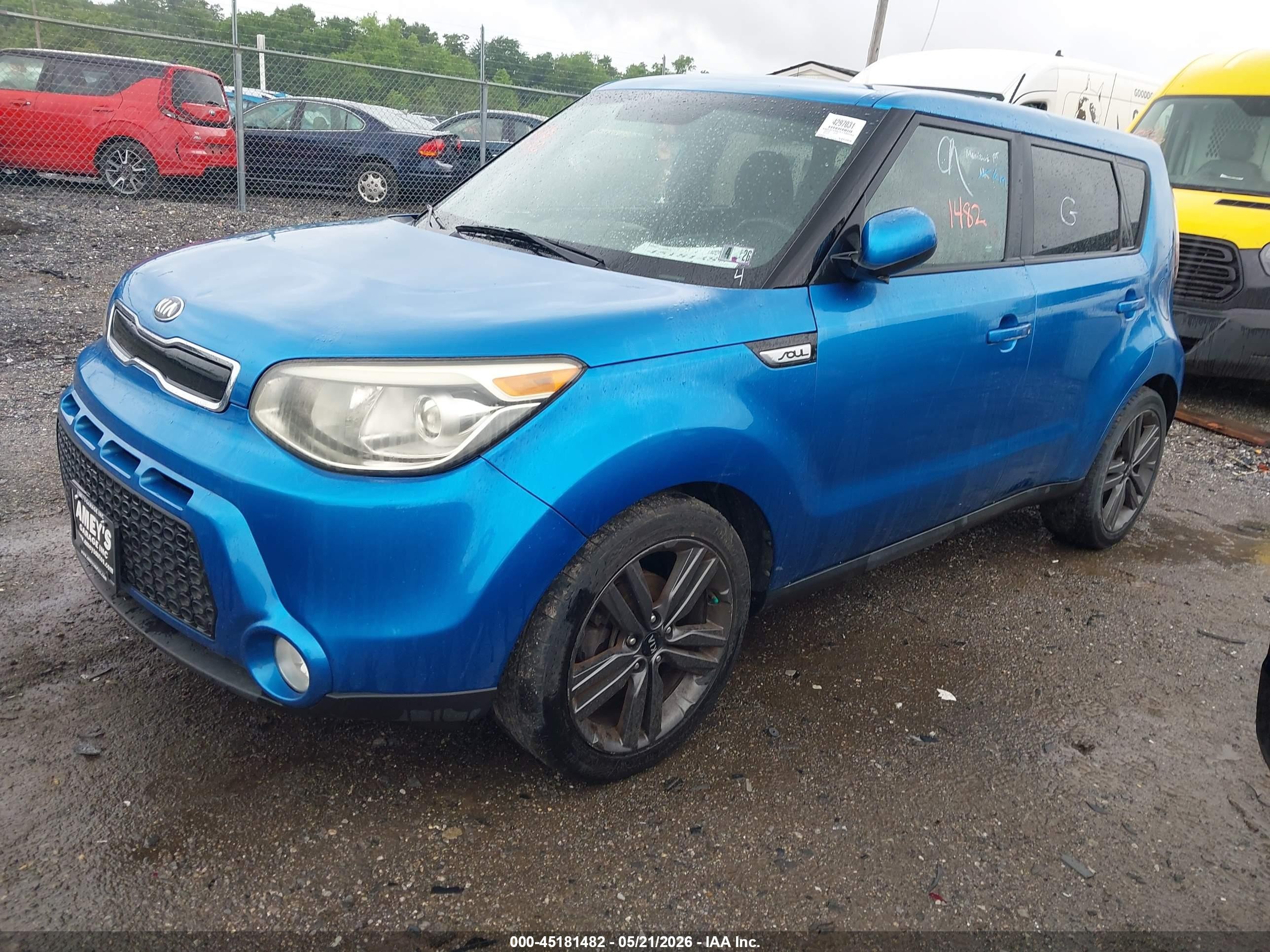 2015 Kia Soul + Blue vin: KNDJP3A57F7149291