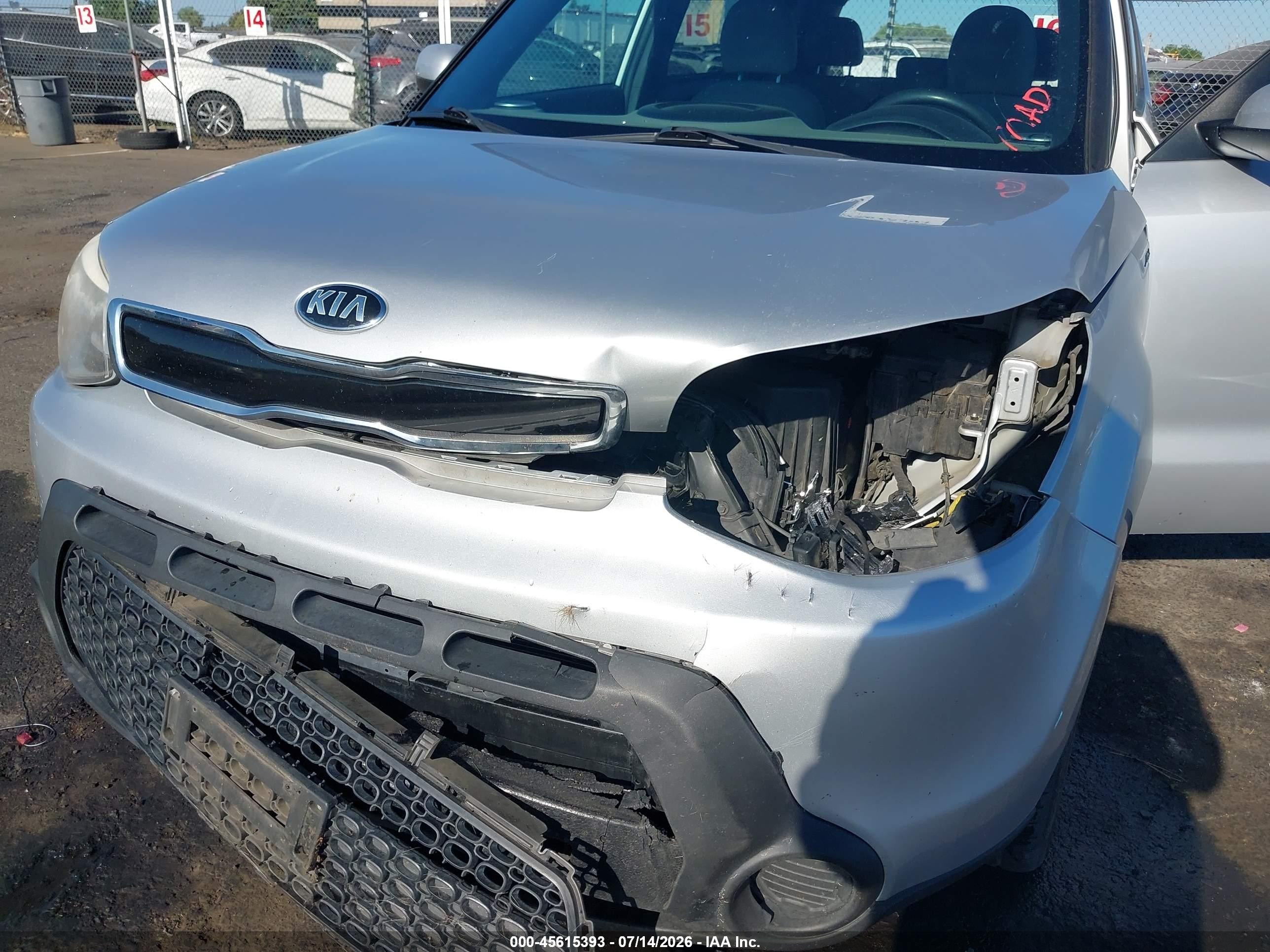 2015 Kia Soul + Silver vin: KNDJP3A57F7802203
