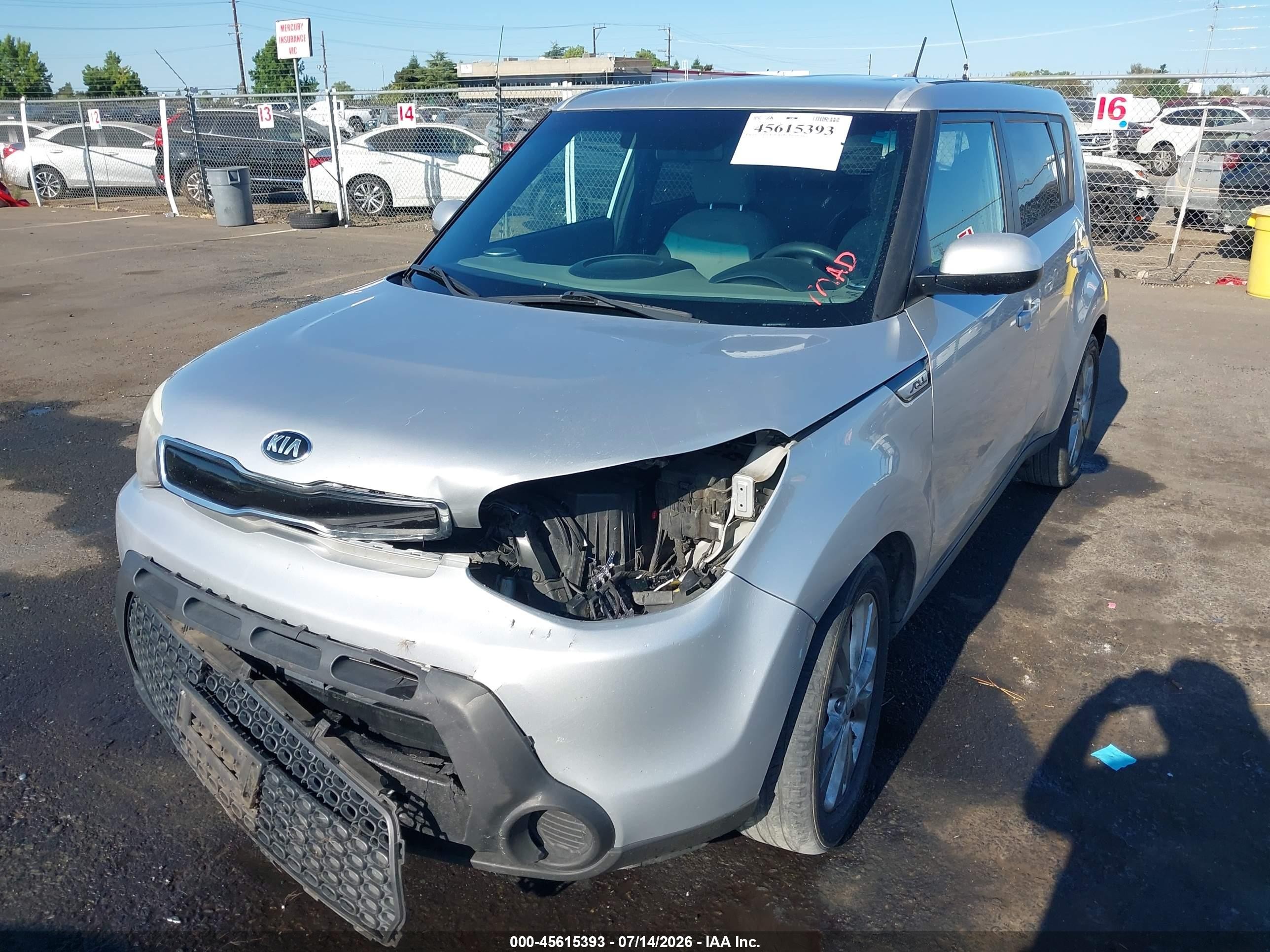 2015 Kia Soul + Silver vin: KNDJP3A57F7802203