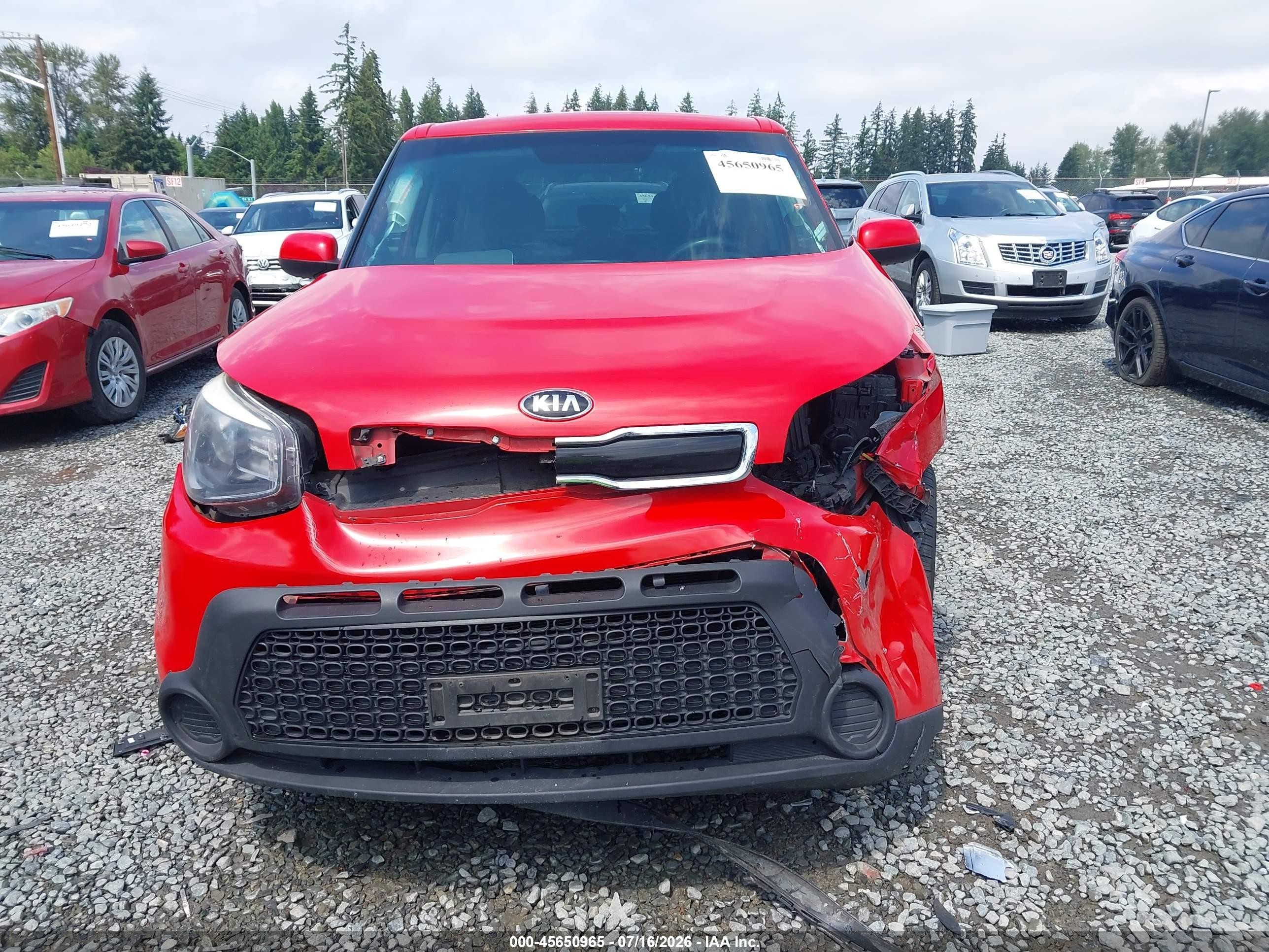 2015 Kia Soul + Red vin: KNDJP3A57F7802296