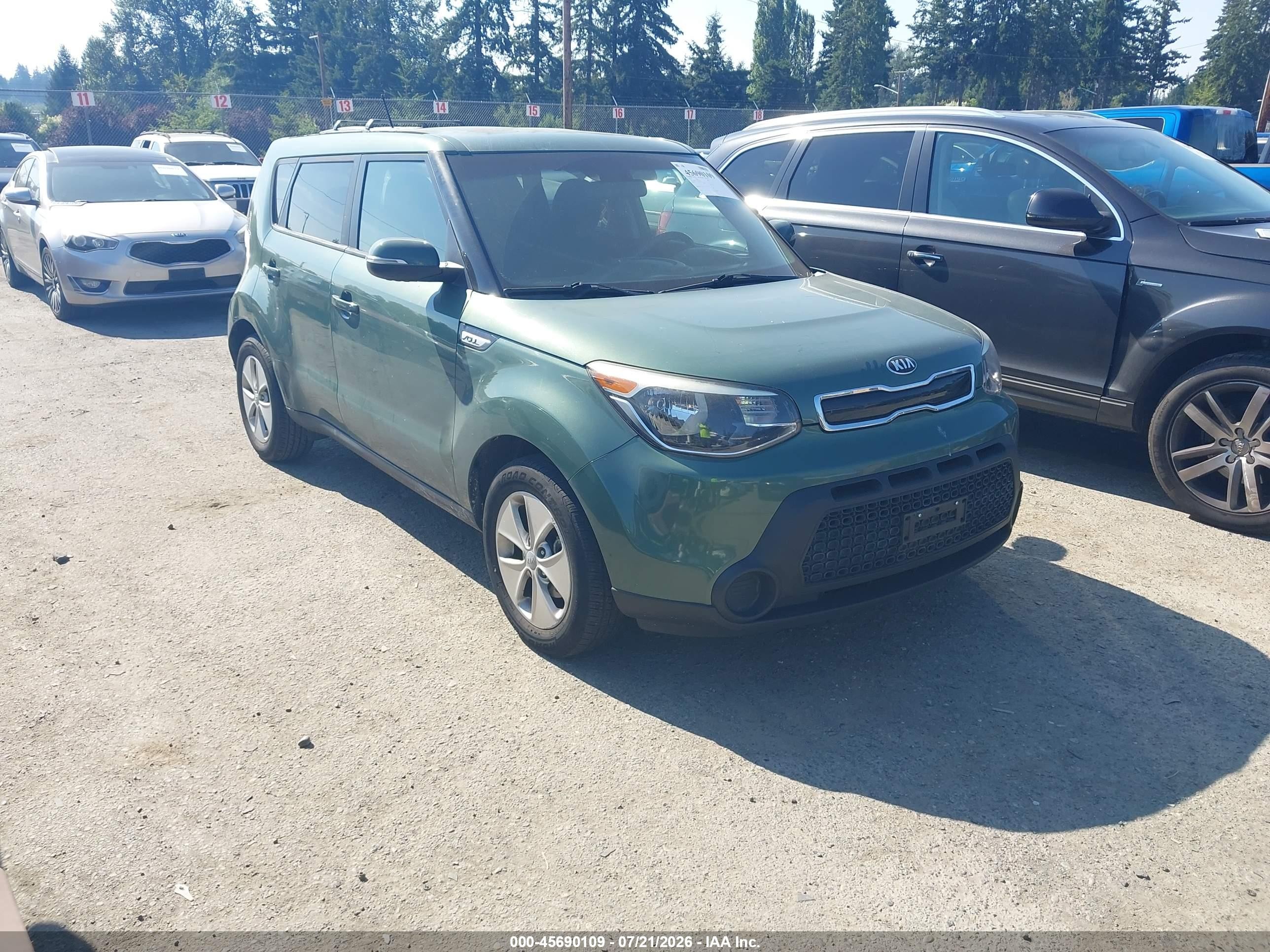 2014 Kia Soul + Green vin: KNDJP3A58E7047853