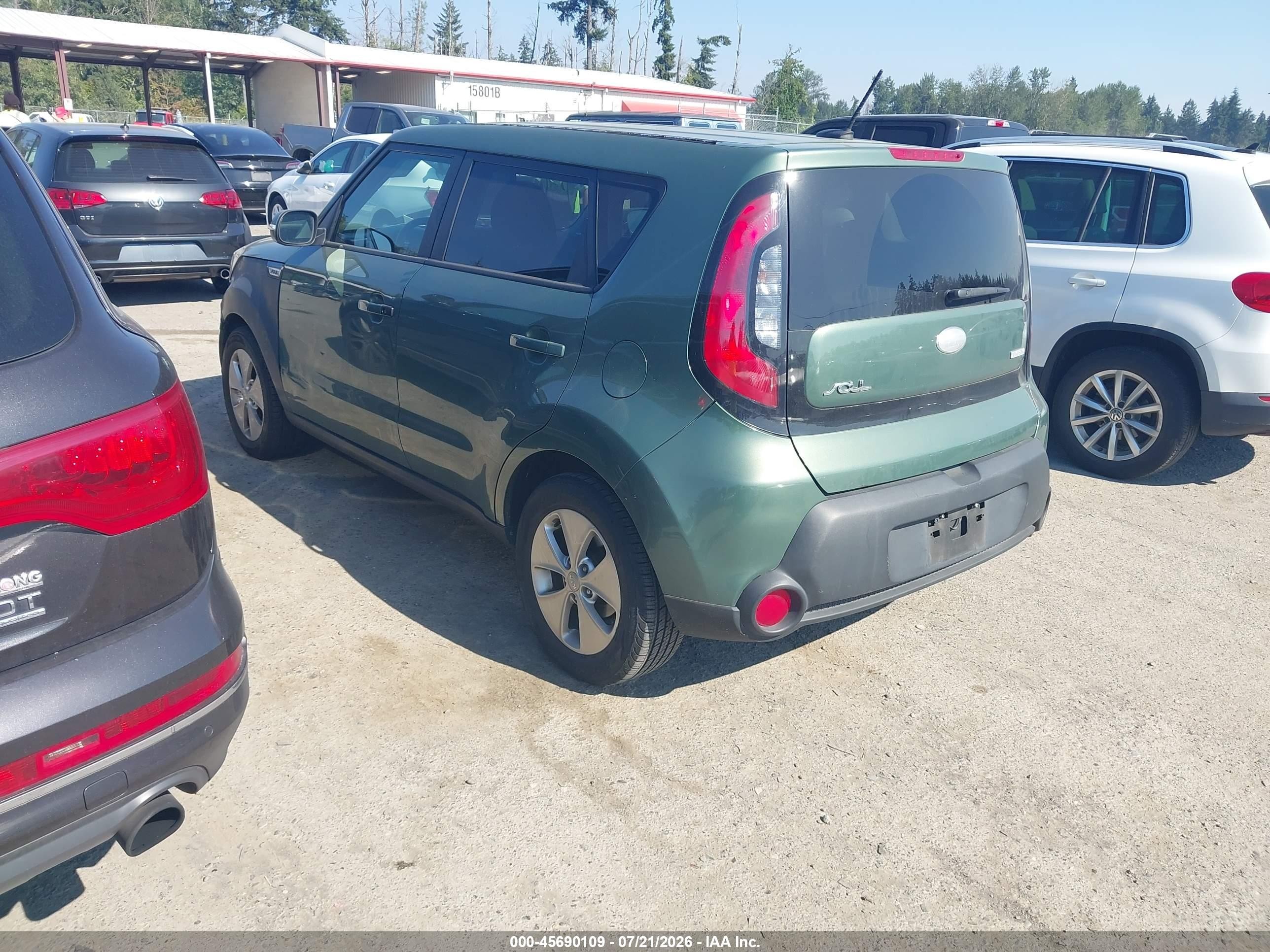 2014 Kia Soul + Green vin: KNDJP3A58E7047853