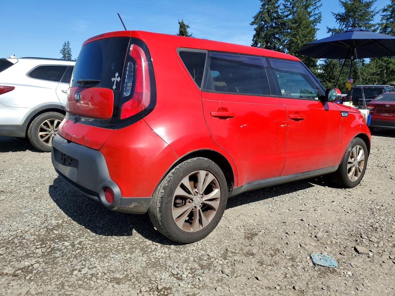 2014 Kia Soul + Красный vin: KNDJP3A58E7704635