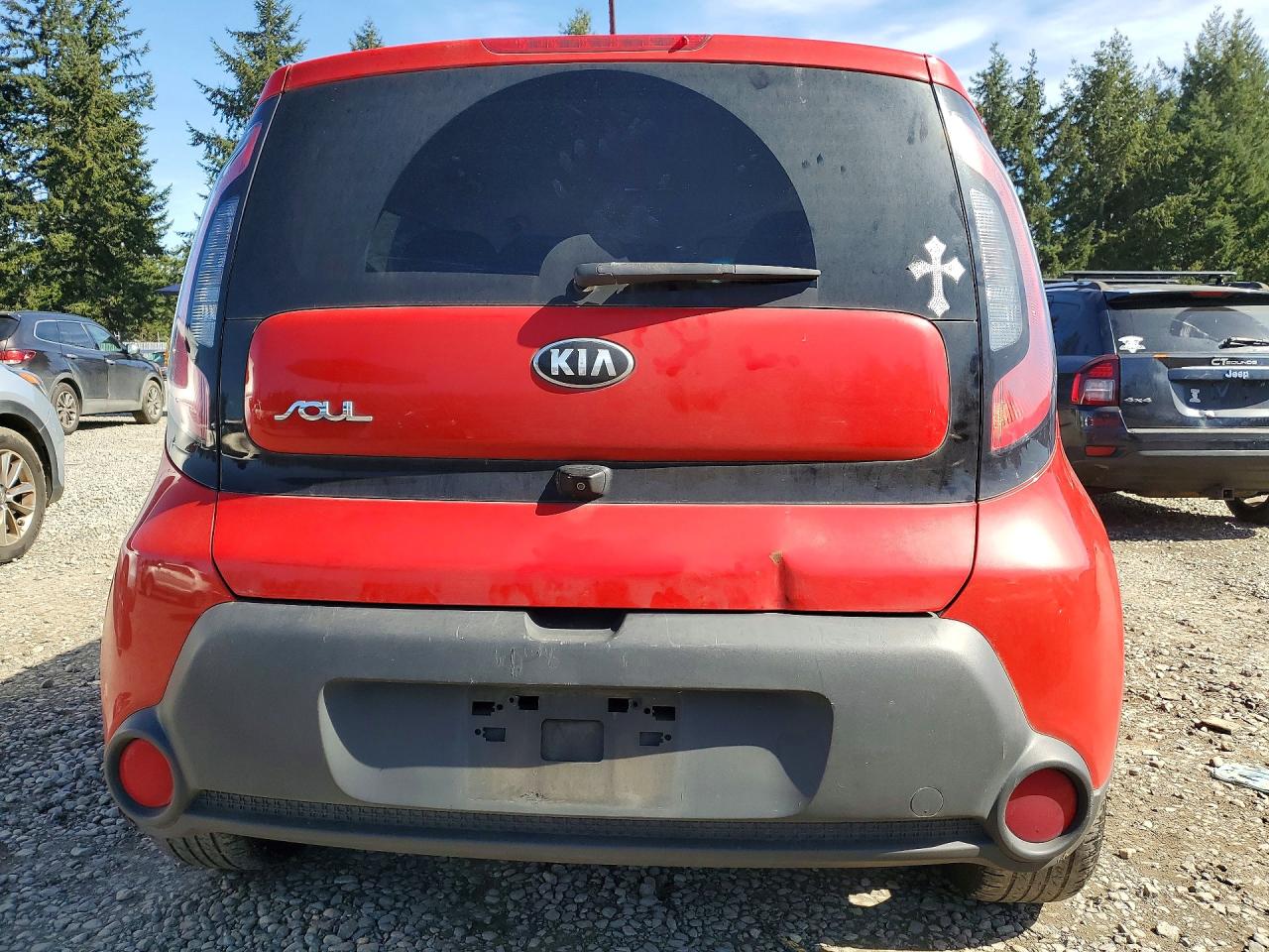 2014 Kia Soul + Красный vin: KNDJP3A58E7704635