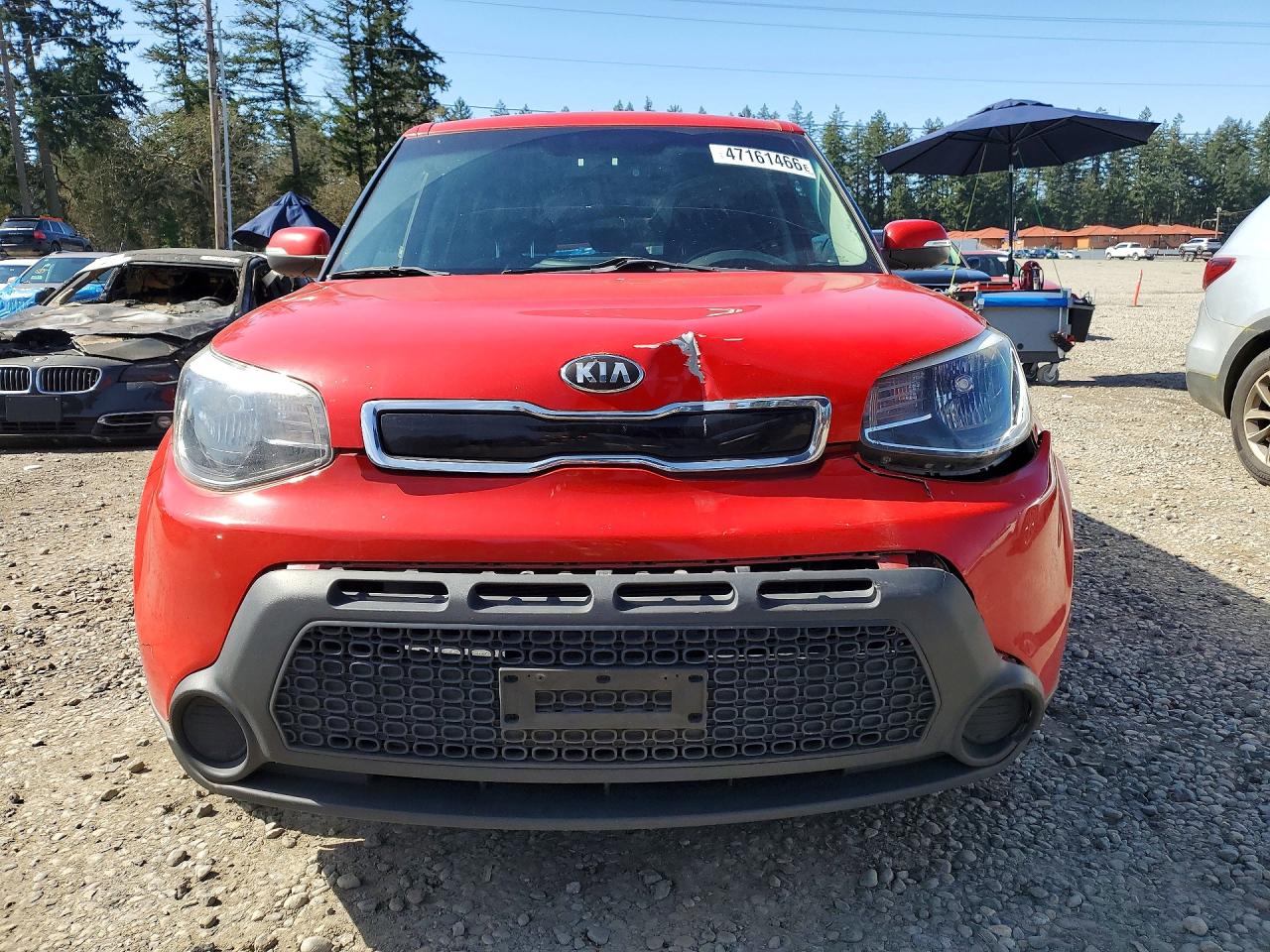 2014 Kia Soul + Красный vin: KNDJP3A58E7704635