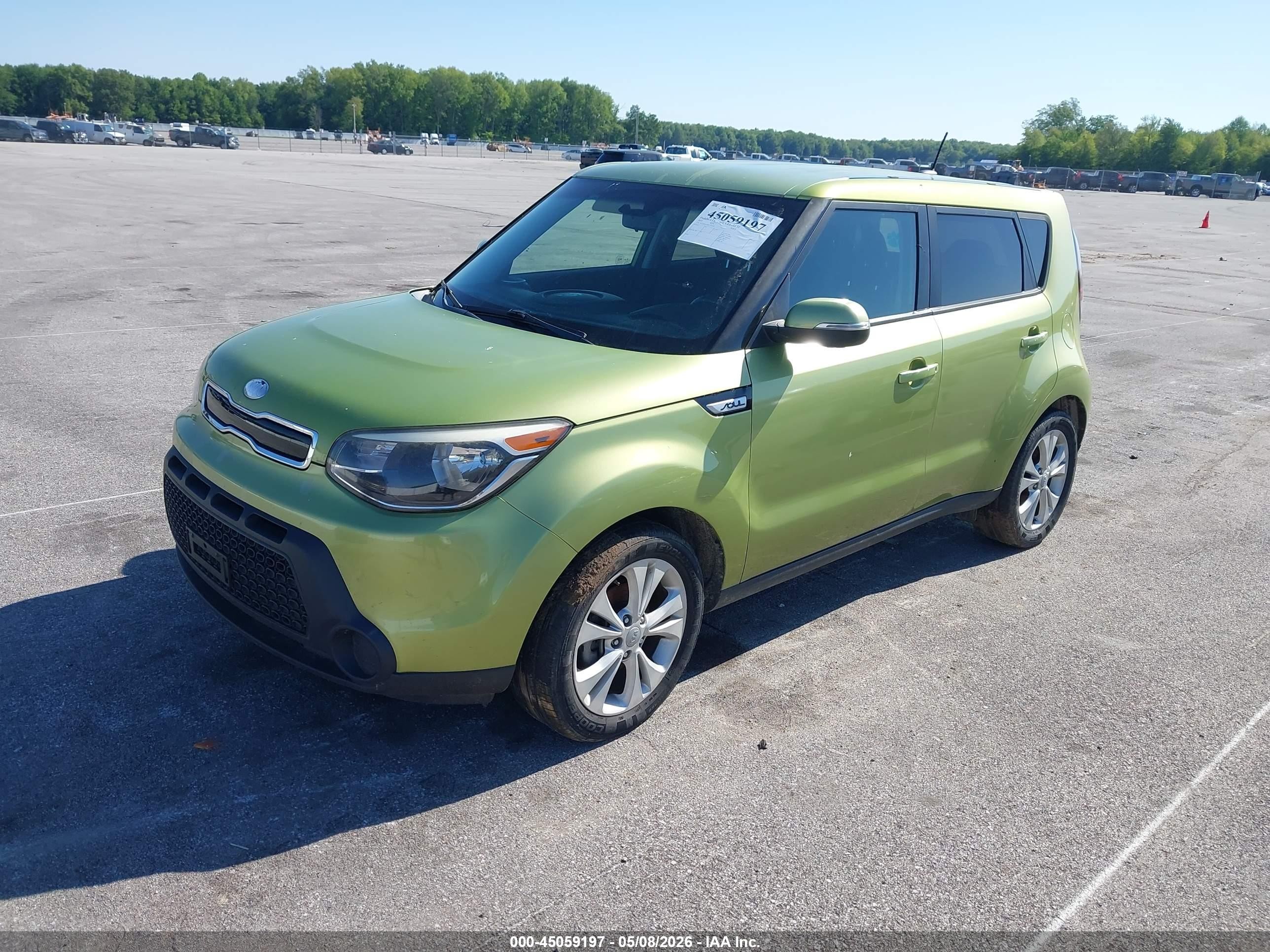 2014 Kia Soul + Зеленый vin: KNDJP3A58E7709382