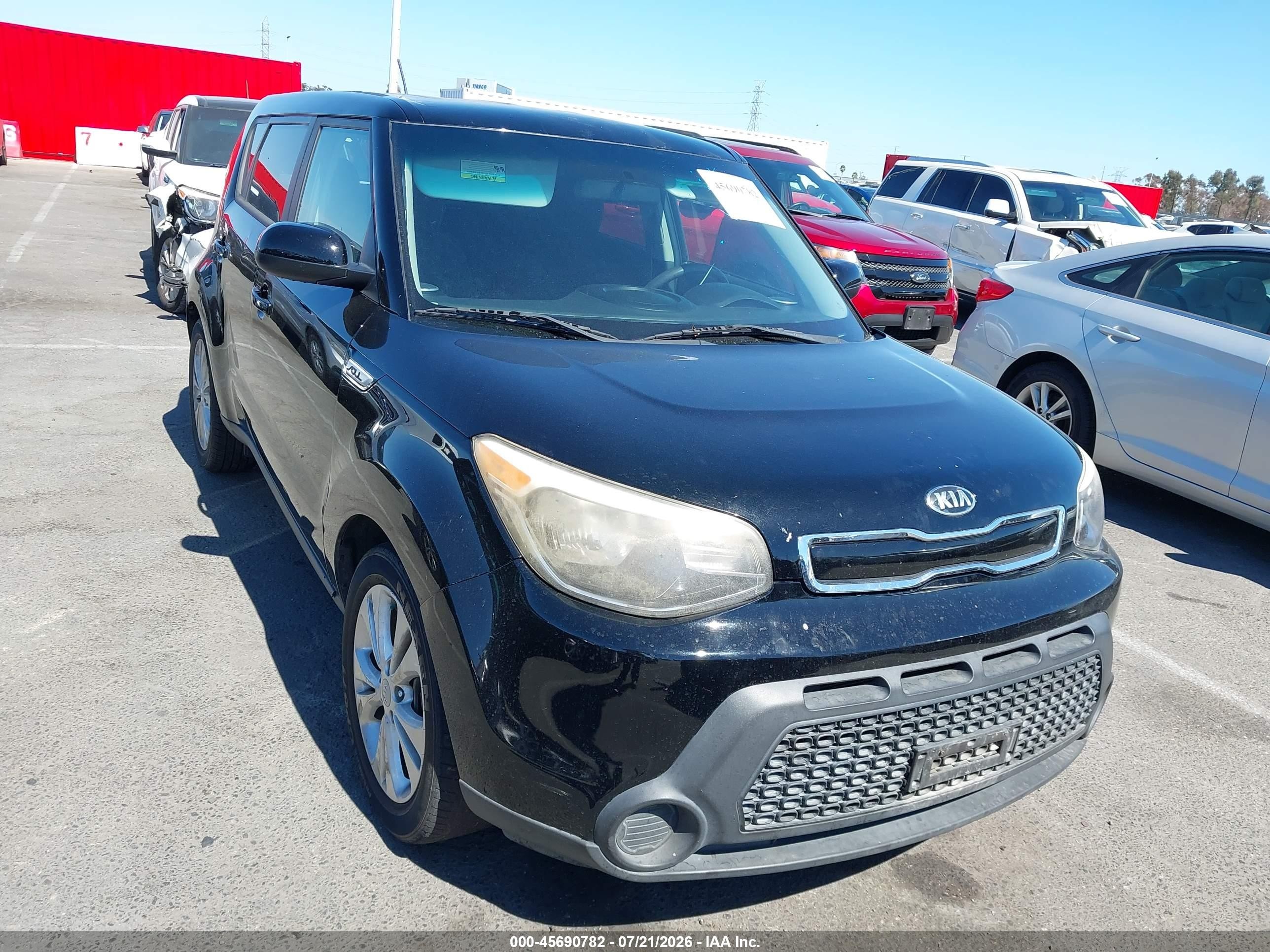 2015 Kia Soul + Black vin: KNDJP3A58F7111875
