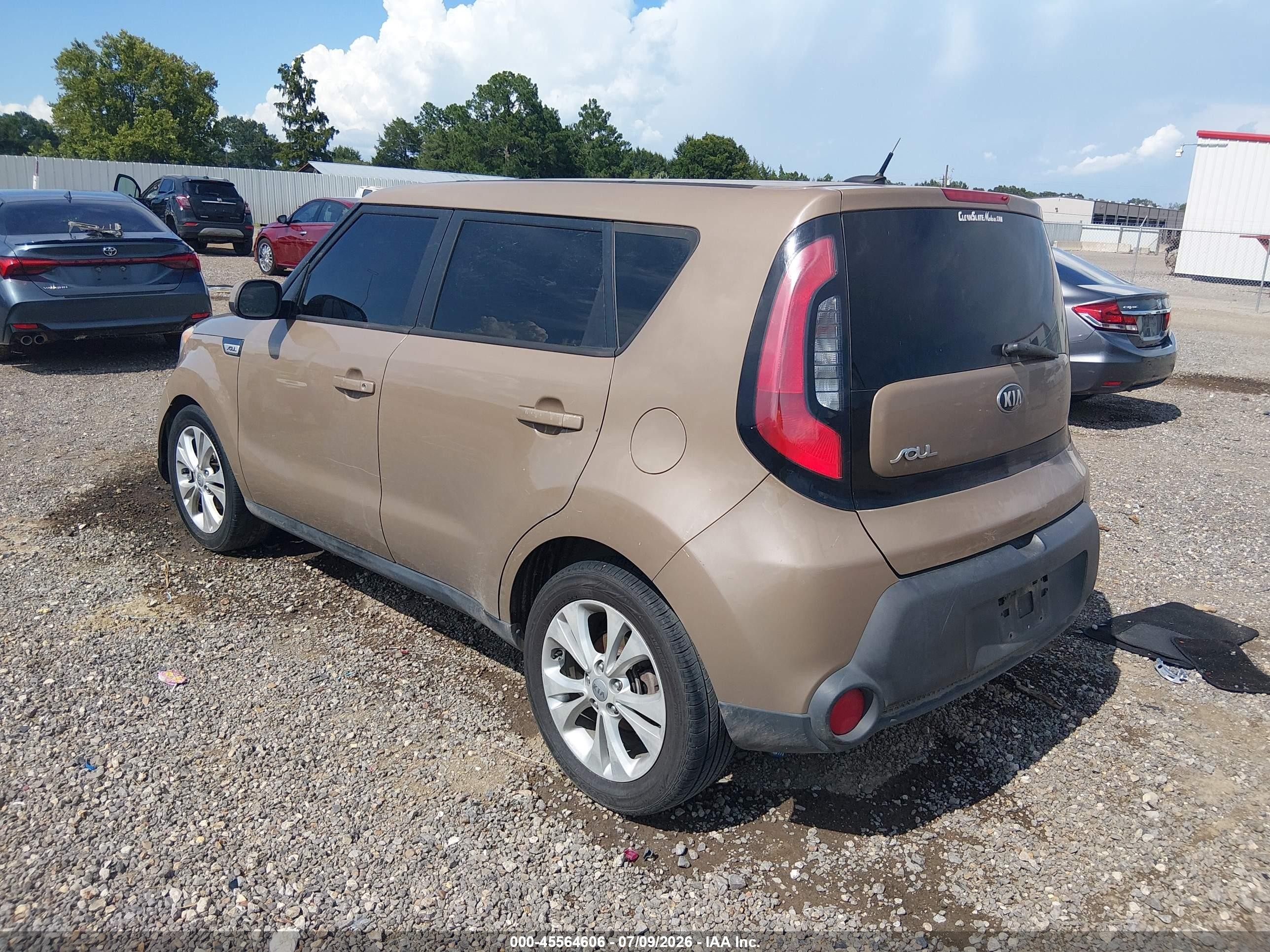 2015 Kia Soul + Brown vin: KNDJP3A58F7172367