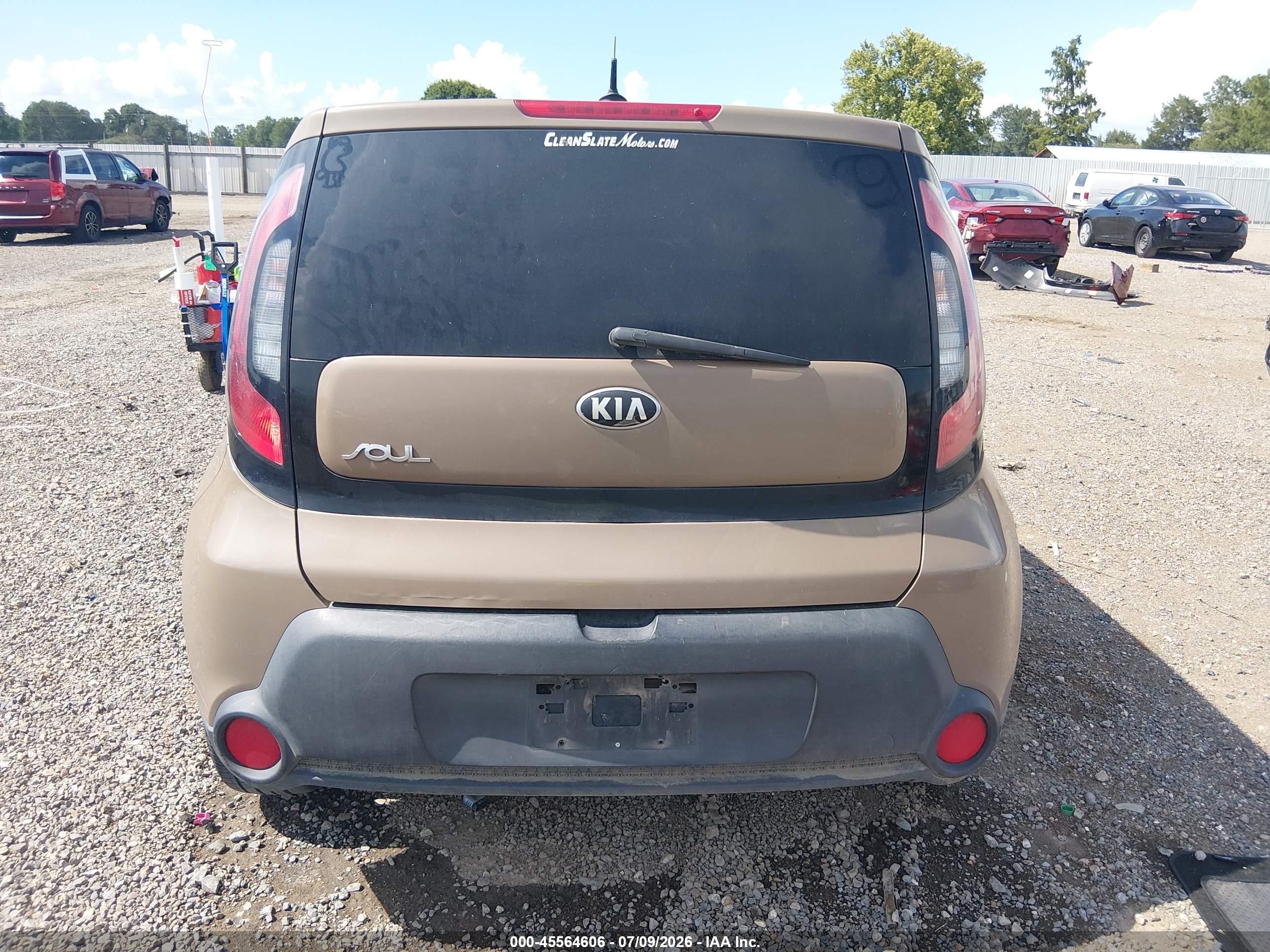 2015 Kia Soul + Brown vin: KNDJP3A58F7172367