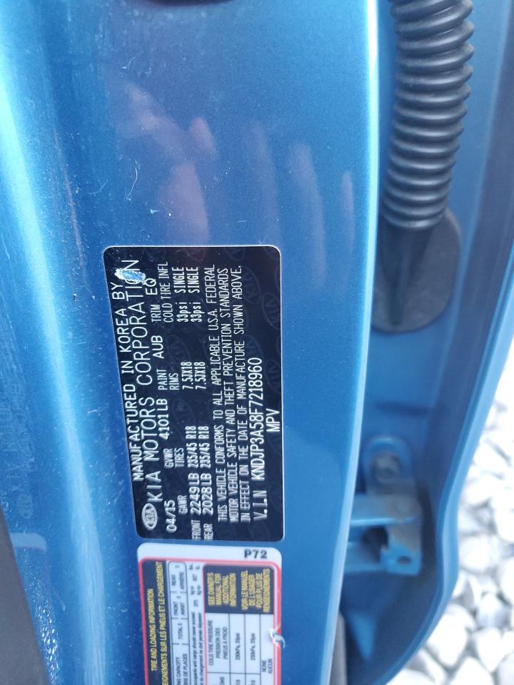 2015 Kia Soul + Blue vin: KNDJP3A58F7218960