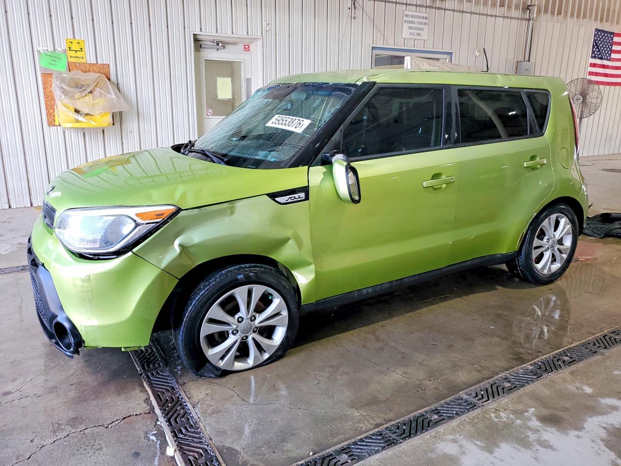 2015 Kia Soul + Зеленый vin: KNDJP3A58F7761175