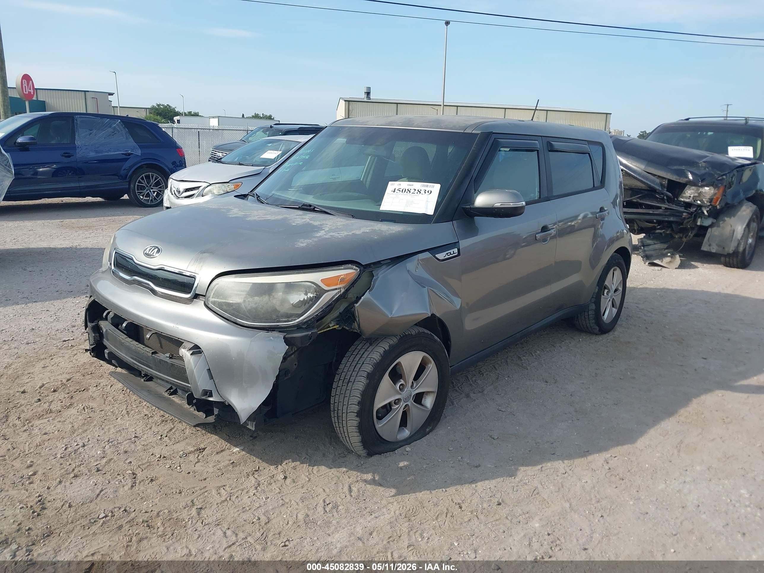 2014 Kia Soul + Серый vin: KNDJP3A59E7045657