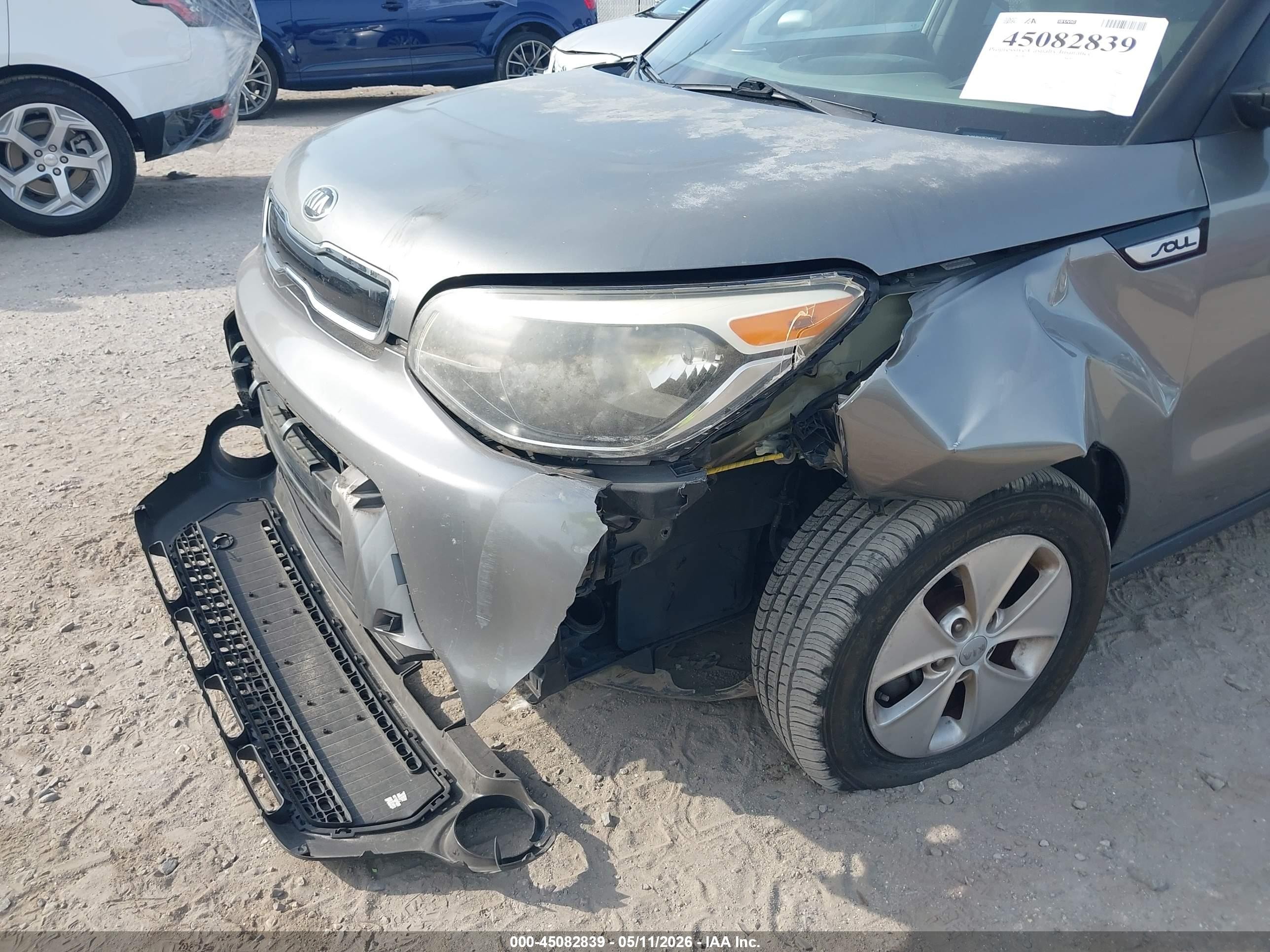 2014 Kia Soul + Серый vin: KNDJP3A59E7045657