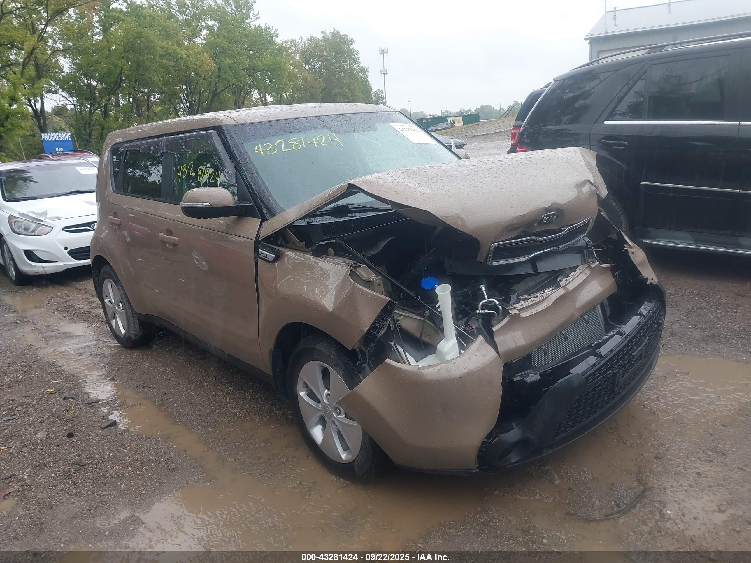 2014 Kia Soul + Brown vin: KNDJP3A59E7047151
