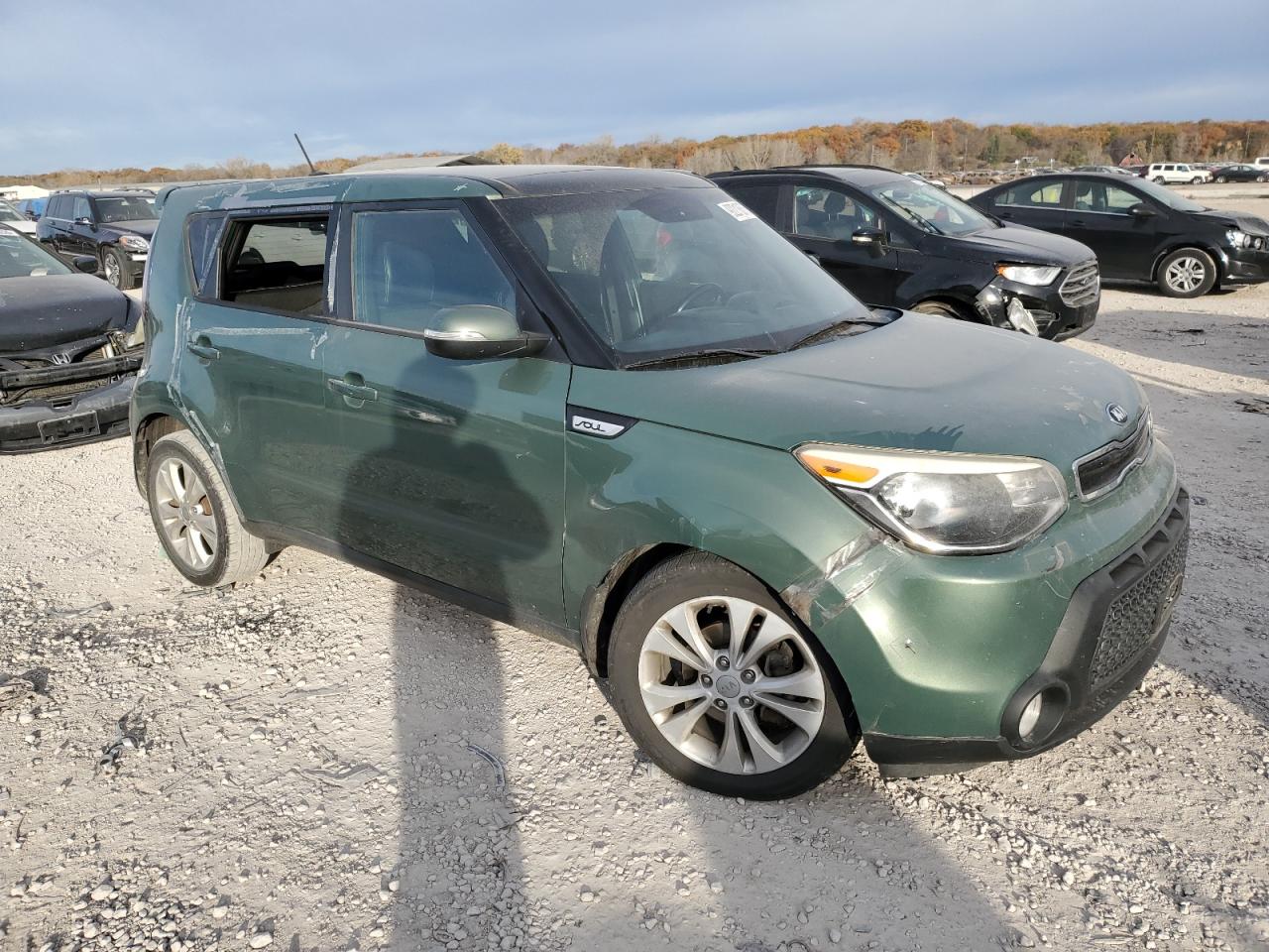 2014 Kia Soul Green vin: KNDJP3A59E7048588