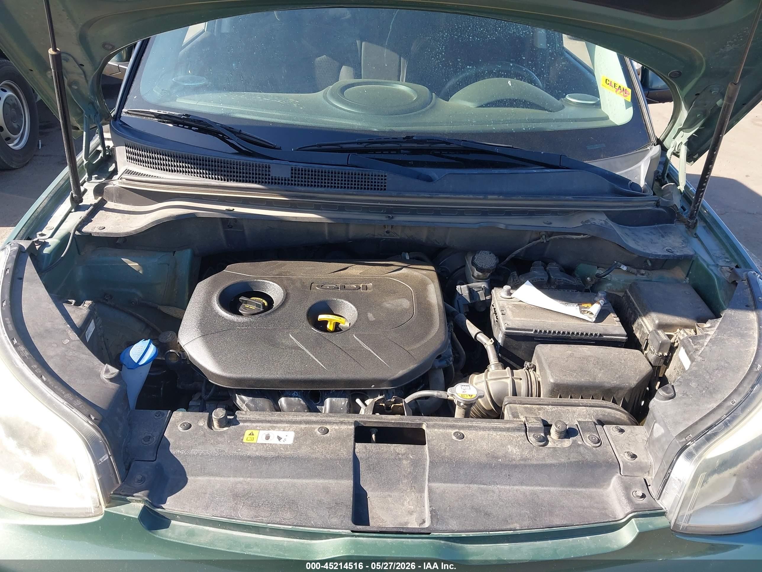 2014 Kia Soul + Green vin: KNDJP3A59E7058683