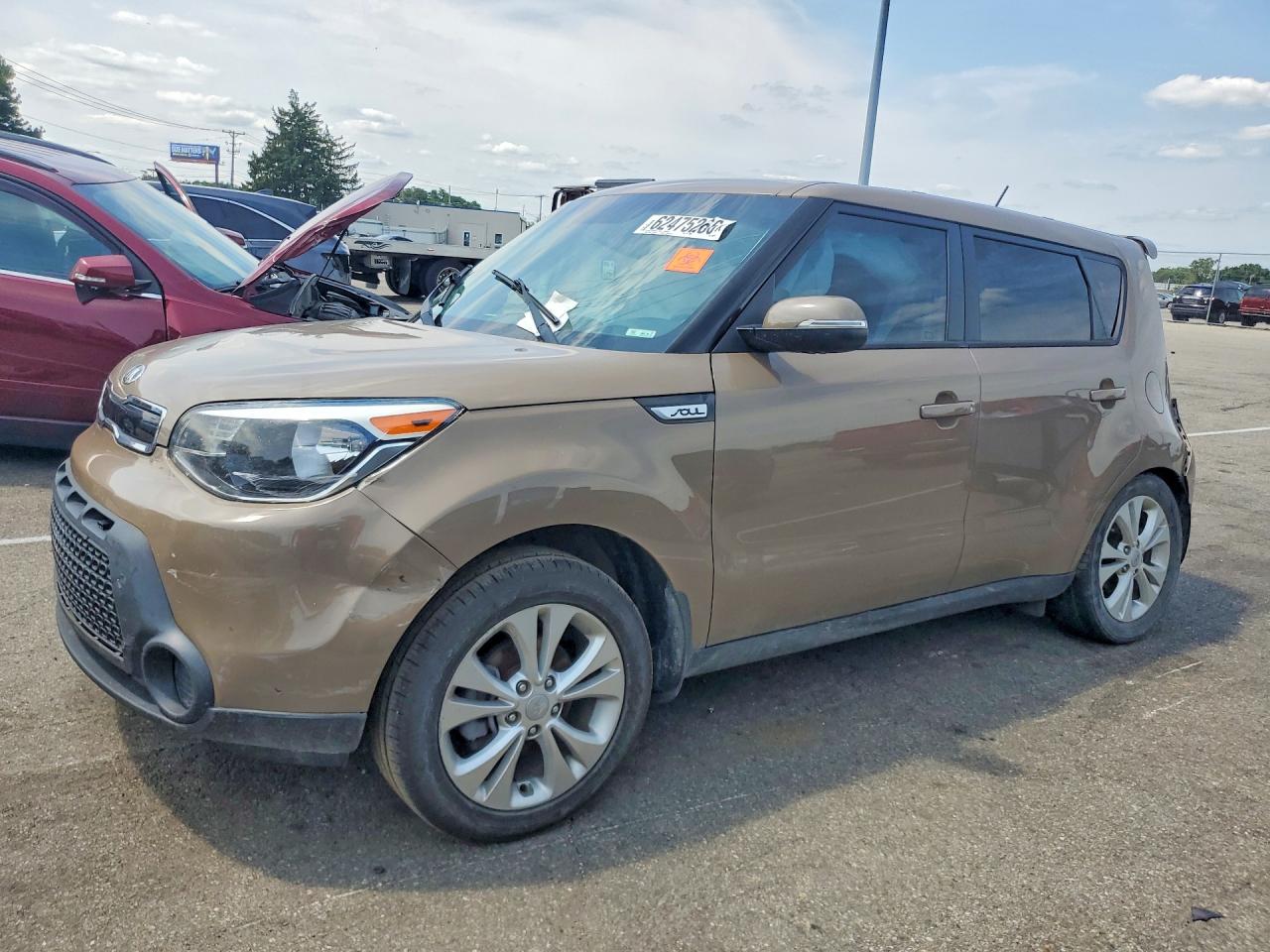2014 Kia Soul + Brown vin: KNDJP3A59E7080991