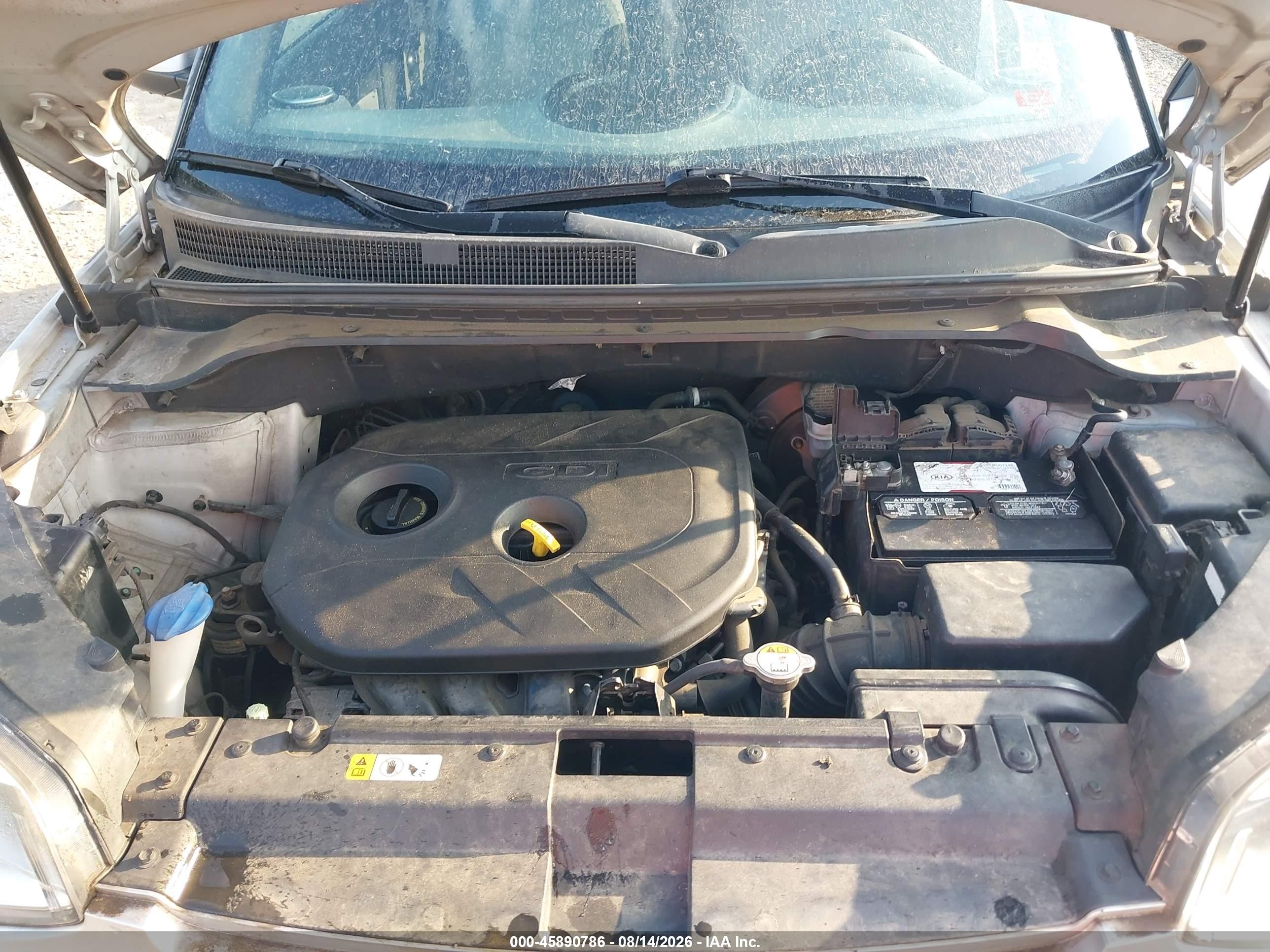 2014 Kia Soul + Серебряный vin: KNDJP3A59E7726871