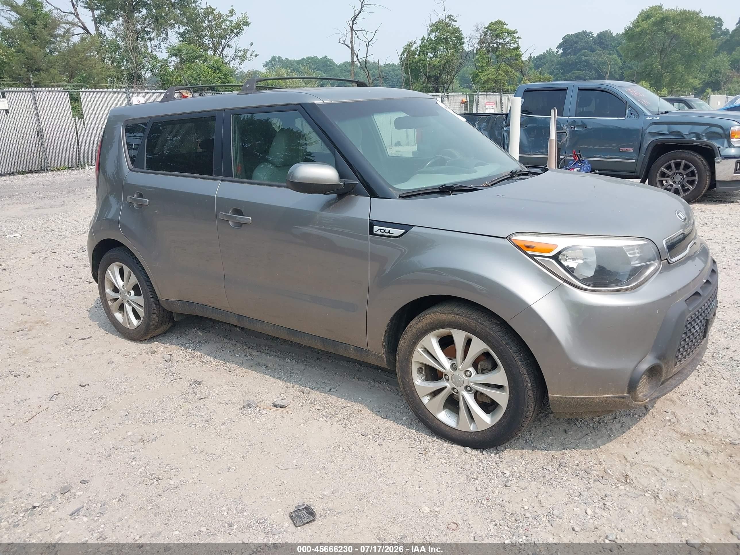 2015 Kia Soul + Gray vin: KNDJP3A59F7122500