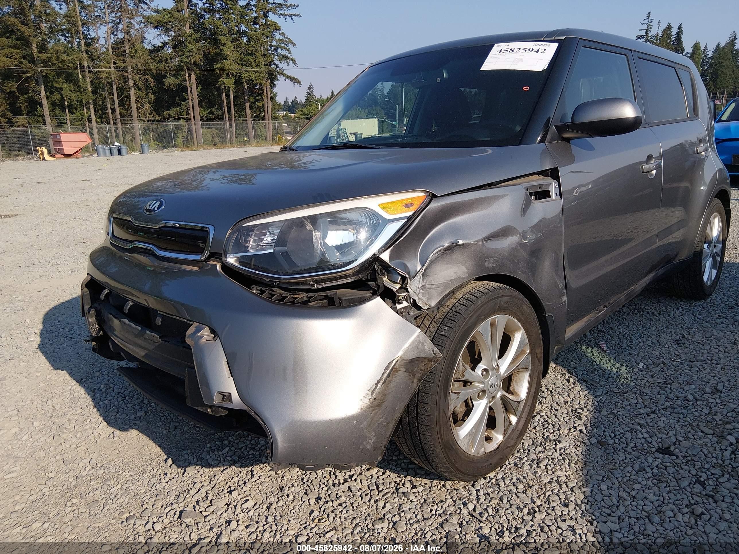 2015 Kia Soul + Gray vin: KNDJP3A59F7122674