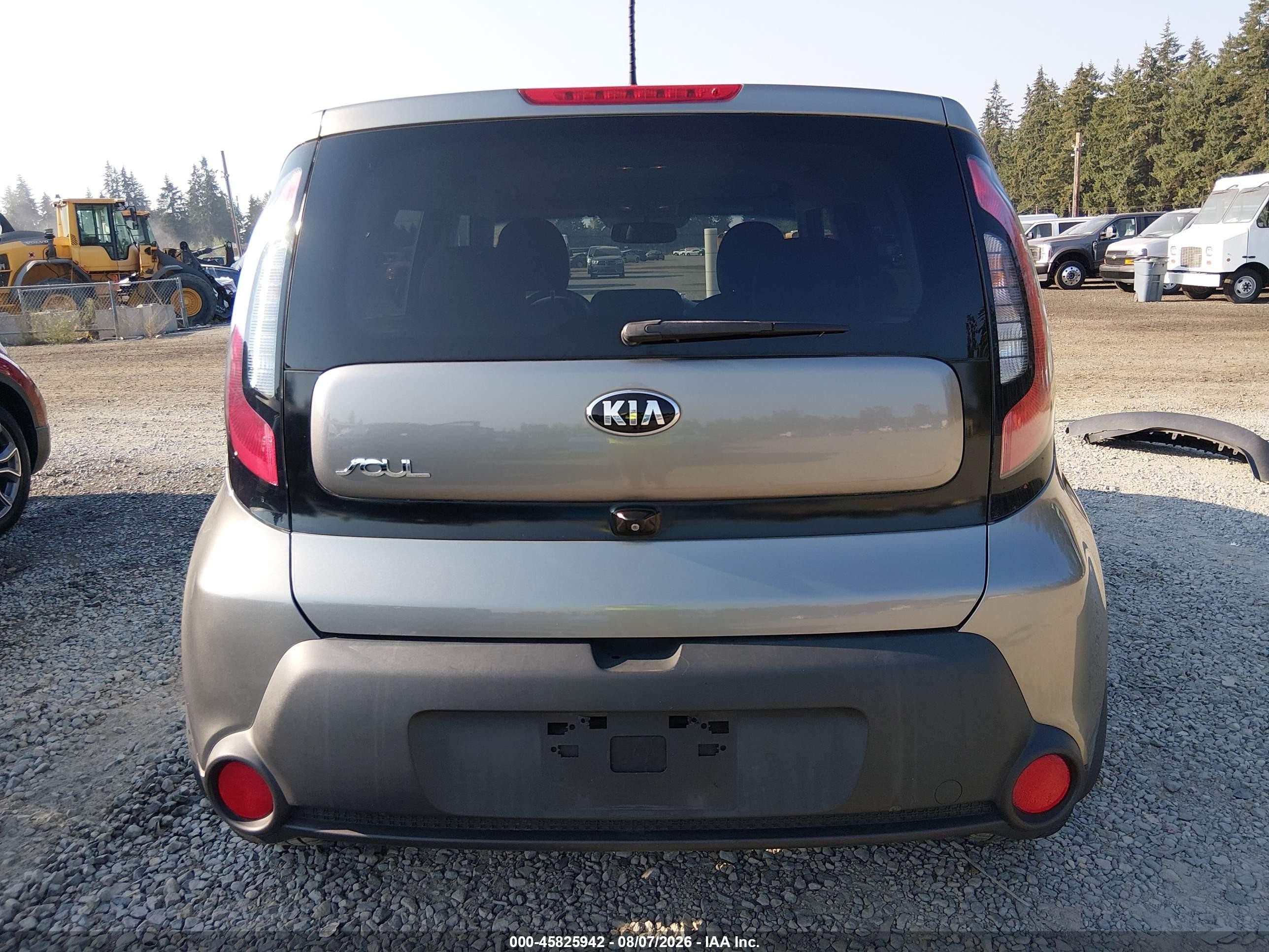 2015 Kia Soul + Gray vin: KNDJP3A59F7122674