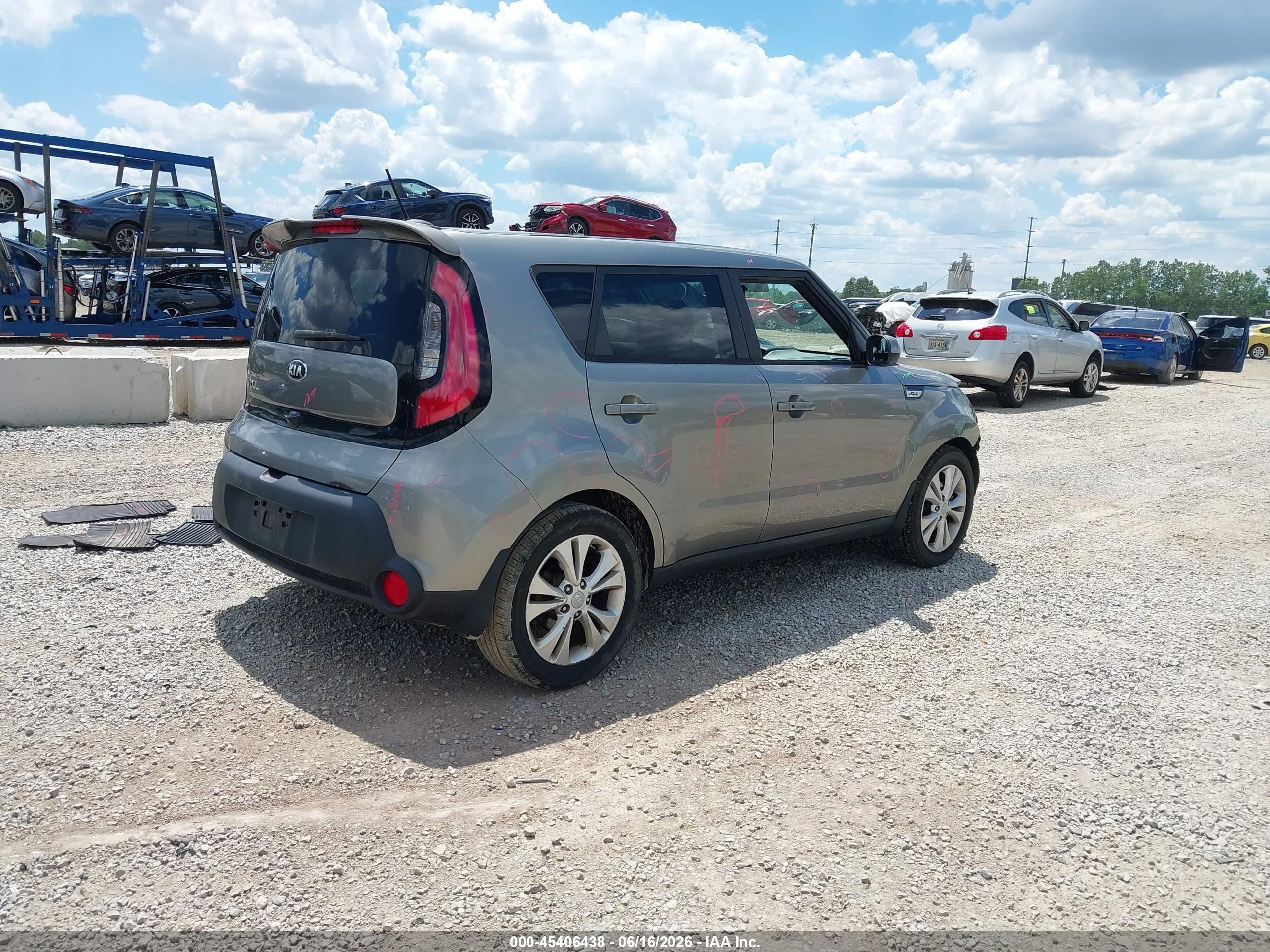 2015 Kia Soul + Gray vin: KNDJP3A59F7128264