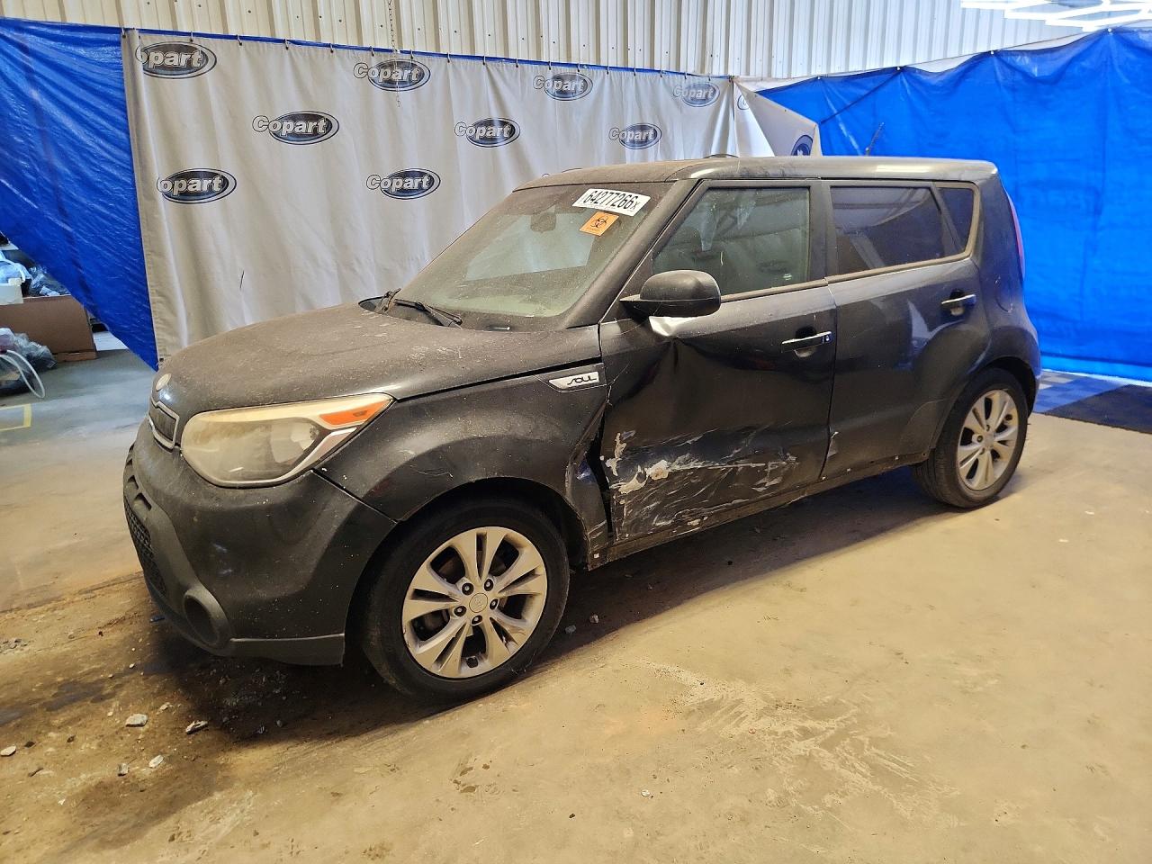 2015 Kia Soul Серый vin: KNDJP3A59F7133285