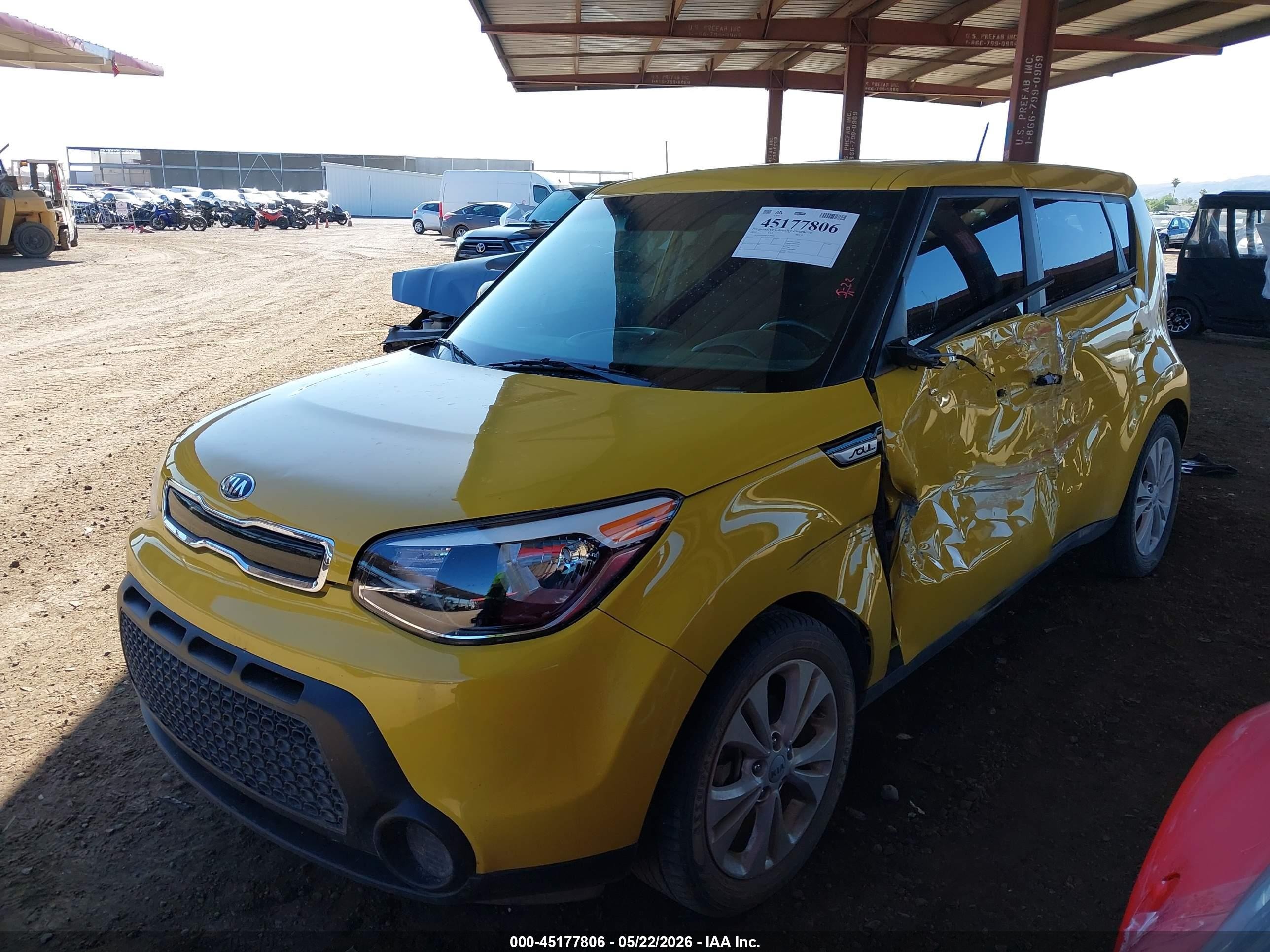 2015 Kia Soul + Orange vin: KNDJP3A59F7149020