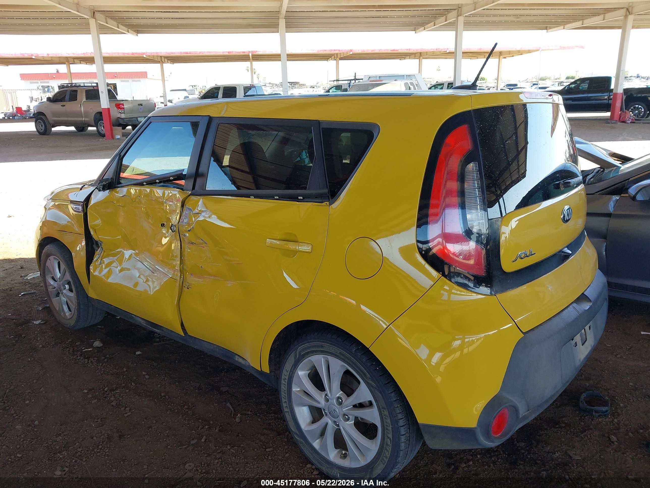 2015 Kia Soul + Orange vin: KNDJP3A59F7149020
