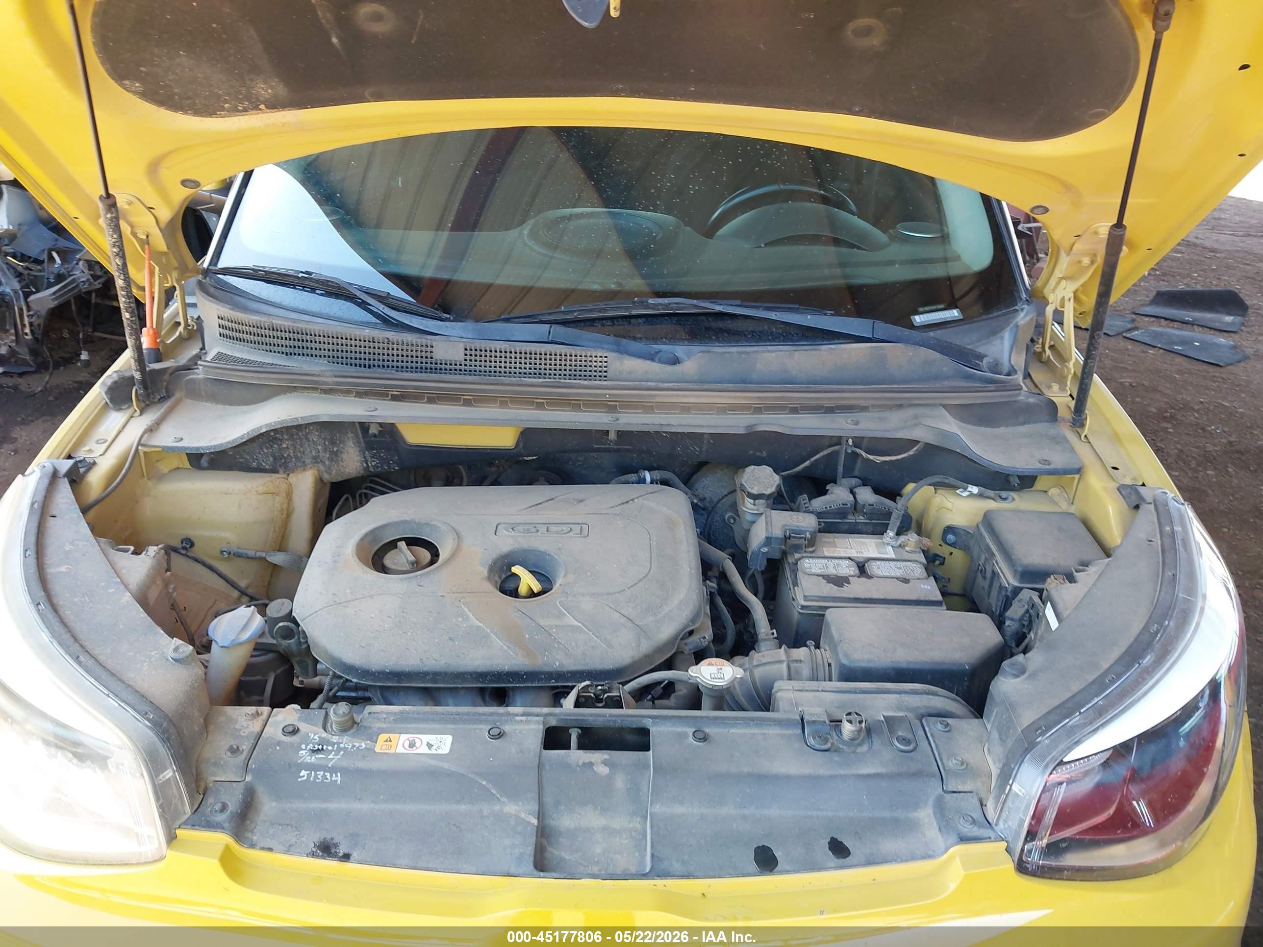 2015 Kia Soul + Orange vin: KNDJP3A59F7149020