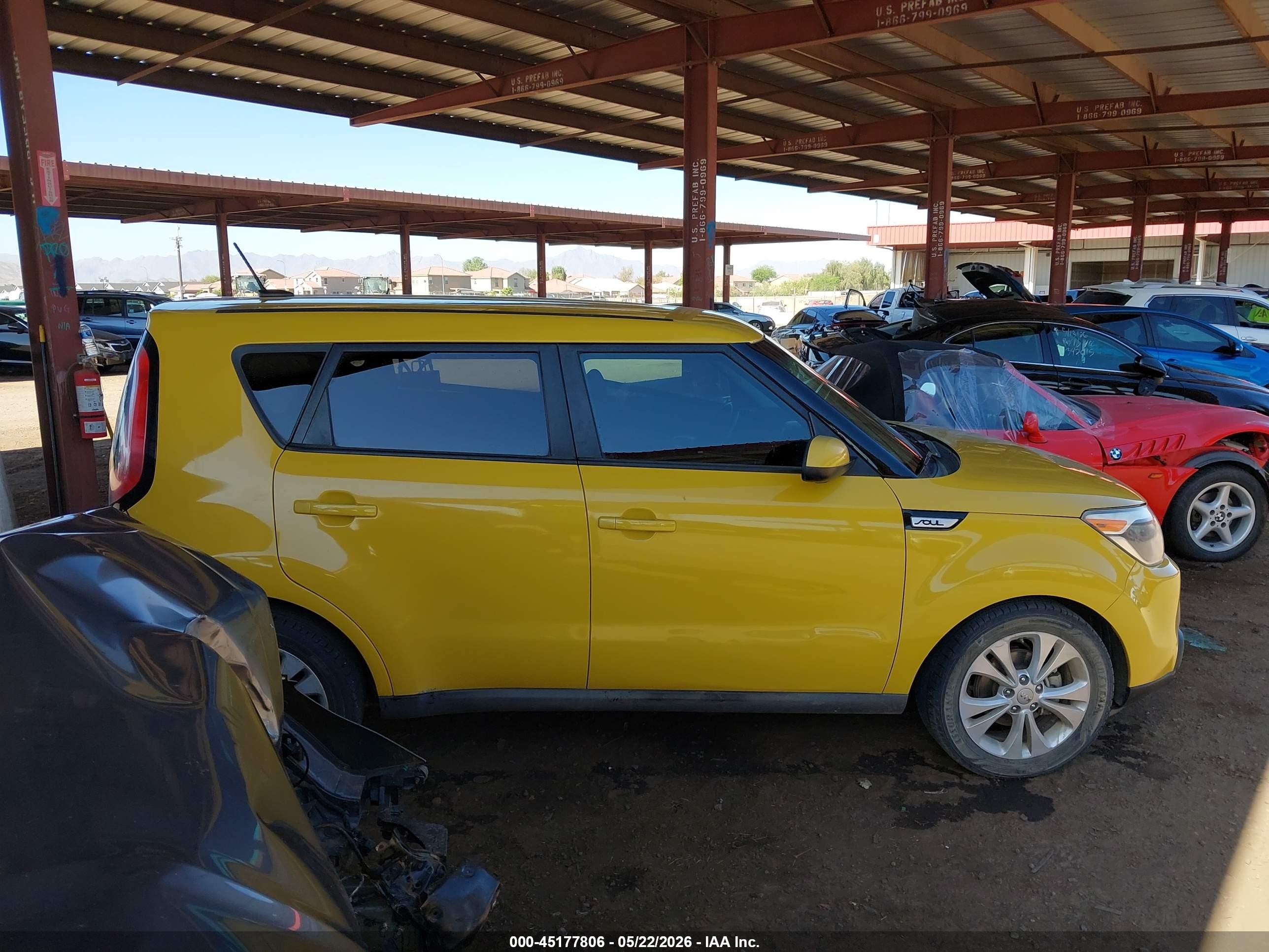 2015 Kia Soul + Orange vin: KNDJP3A59F7149020