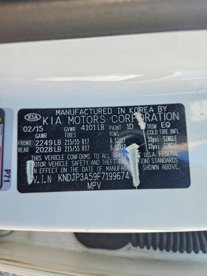 2015 Kia Soul + White vin: KNDJP3A59F7199674