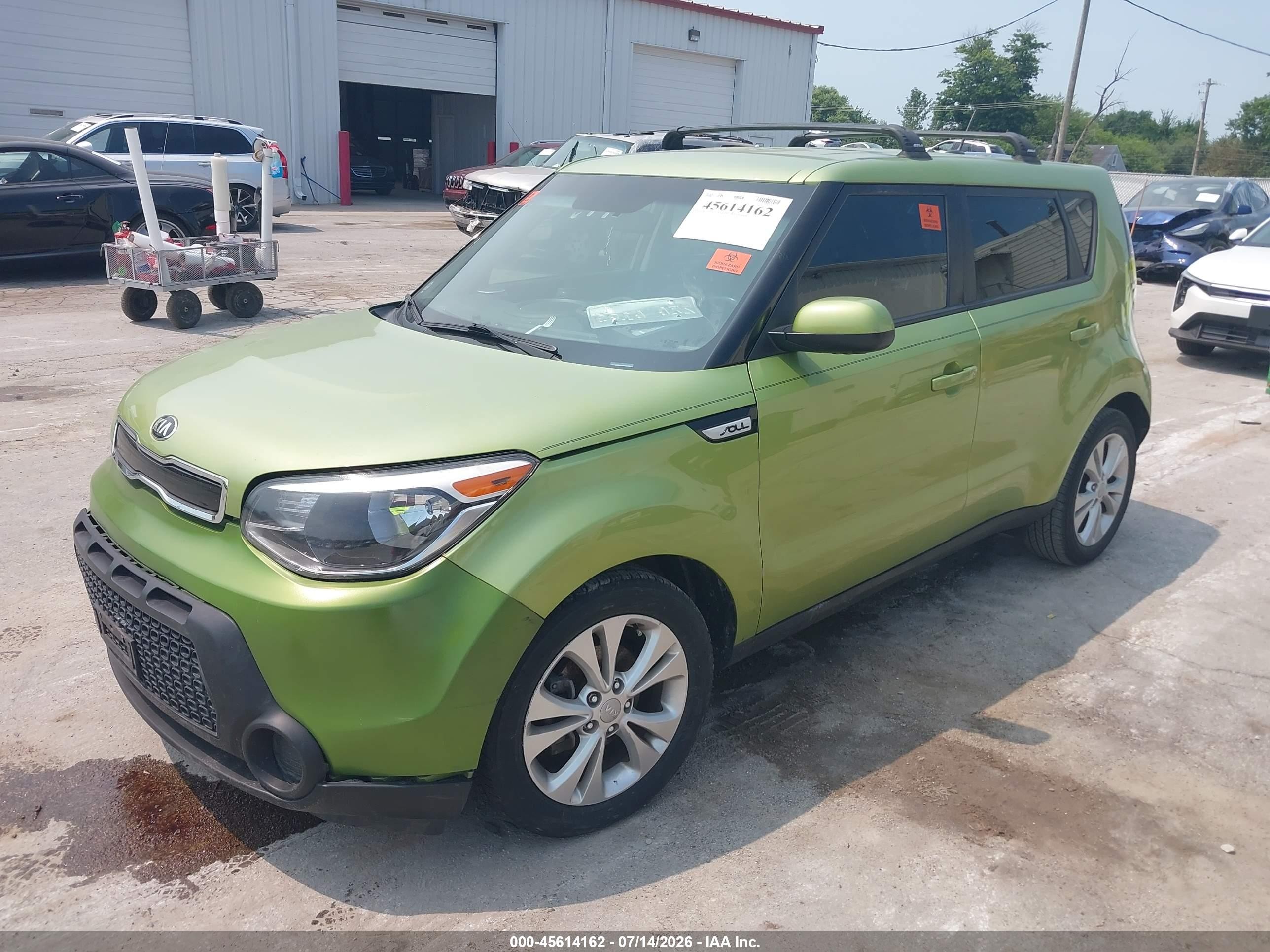 2015 Kia Soul + Green vin: KNDJP3A59F7762805